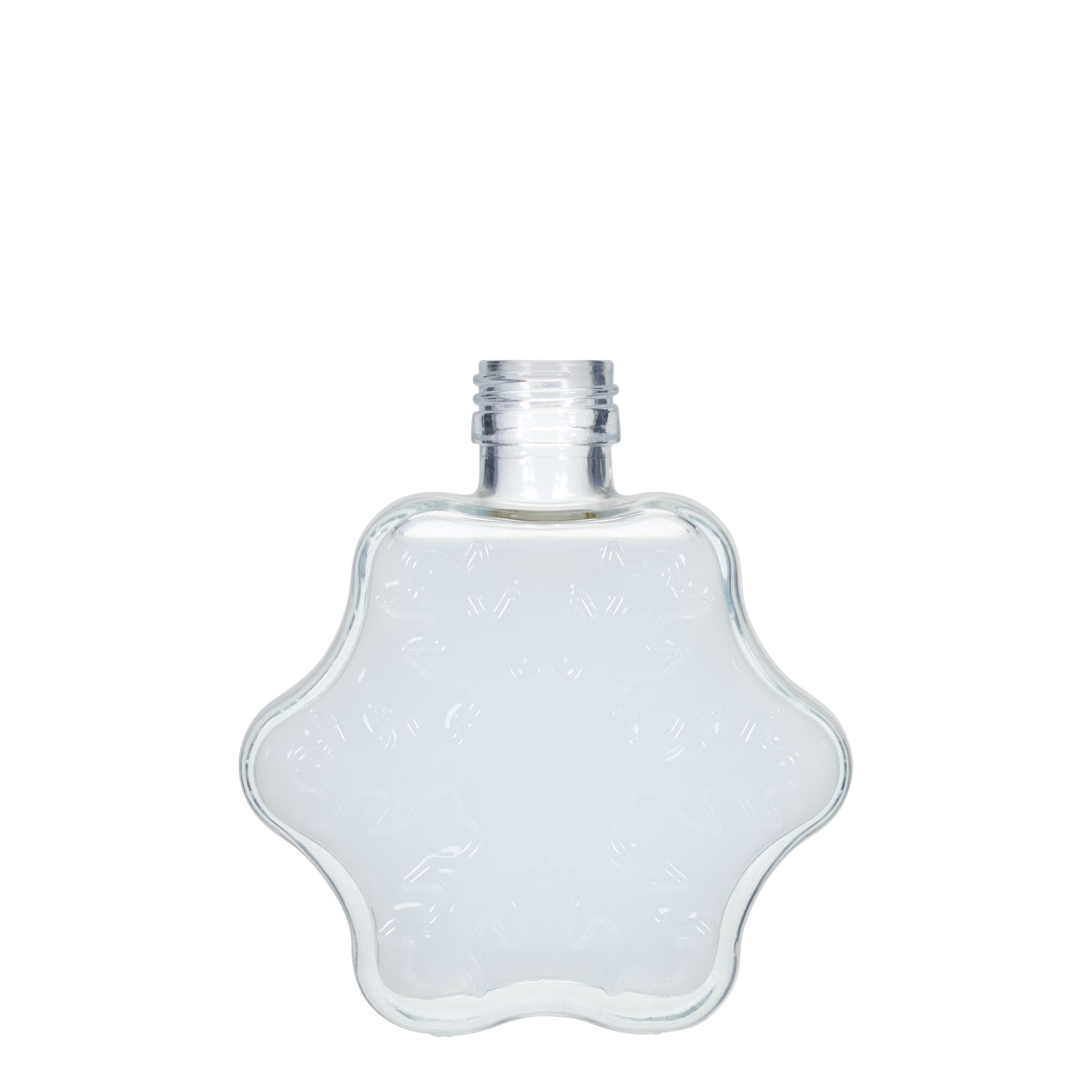 200 ml üvegpalack 'Hópehely', nyílás: PP 28