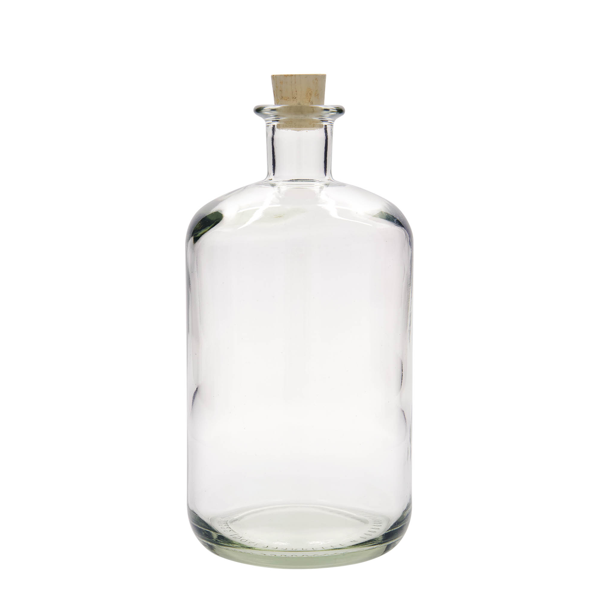 1.500 ml üveg gyógyszerész palack, nyílás: parafa