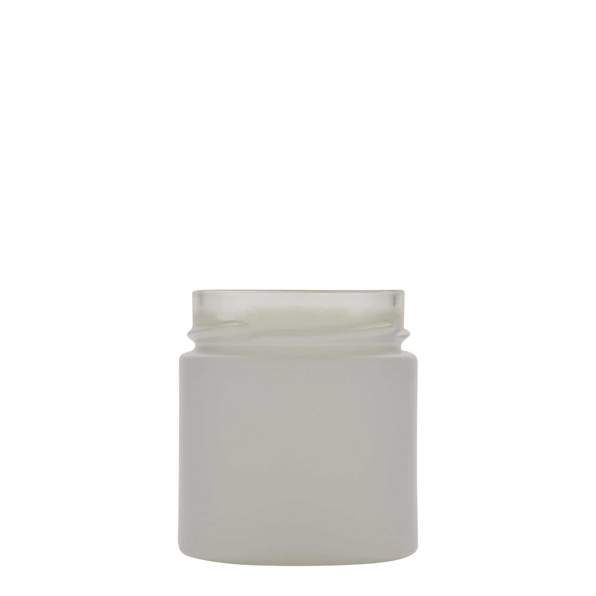 220 ml kerek üveg 'Aurora', fehér, nyílás: Deep-Twist-Off (DTO 66)