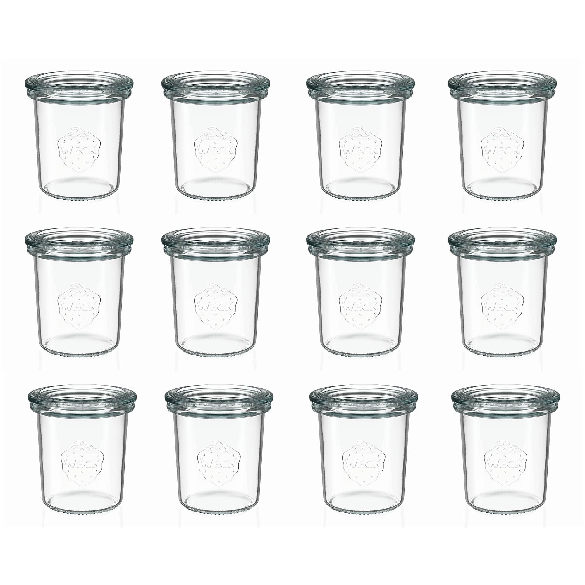 12x 160 ml Felfordítható WECK-üveg üvegfedéllel RR 60