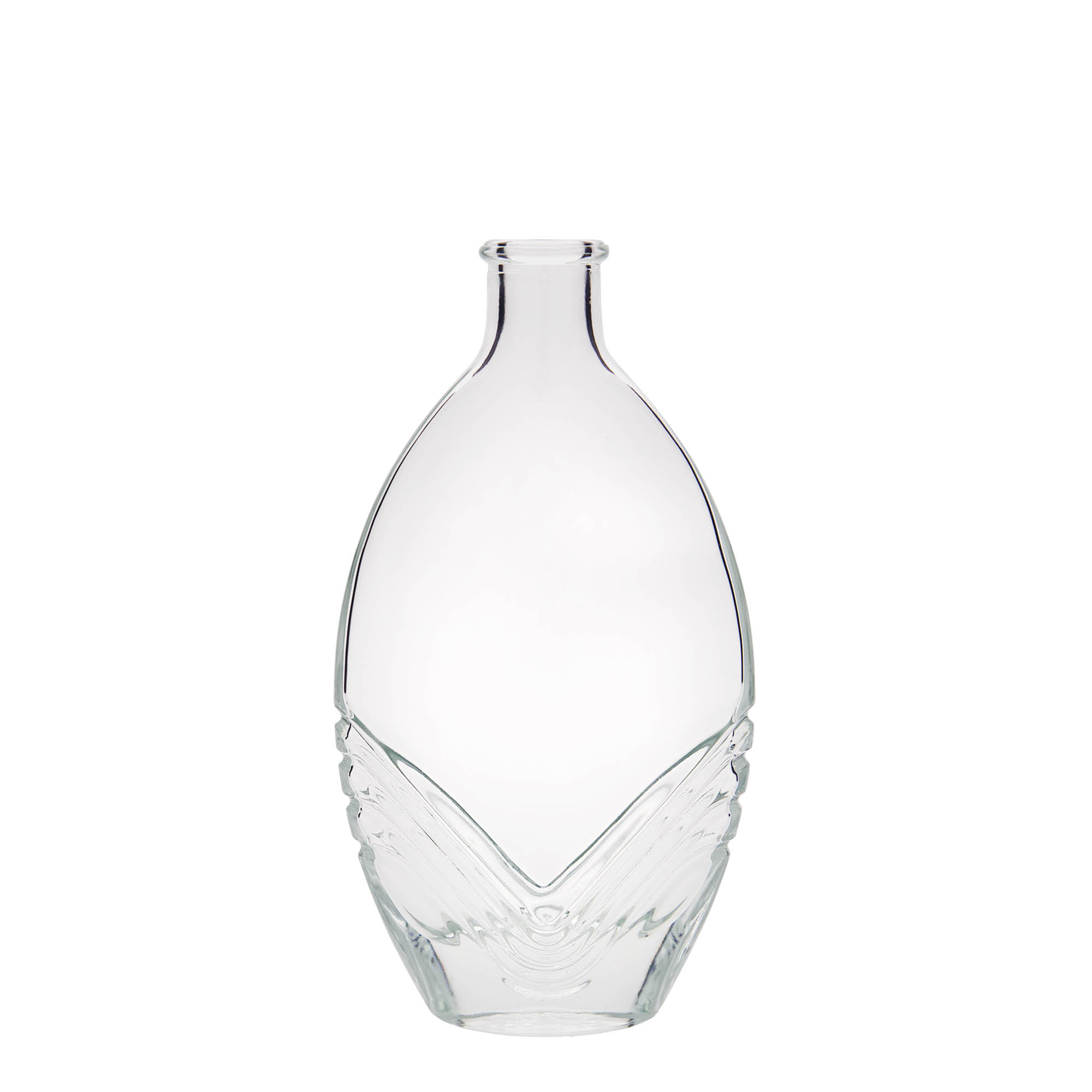 200 ml üvegpalack 'Florence', ovális, nyílás: parafa