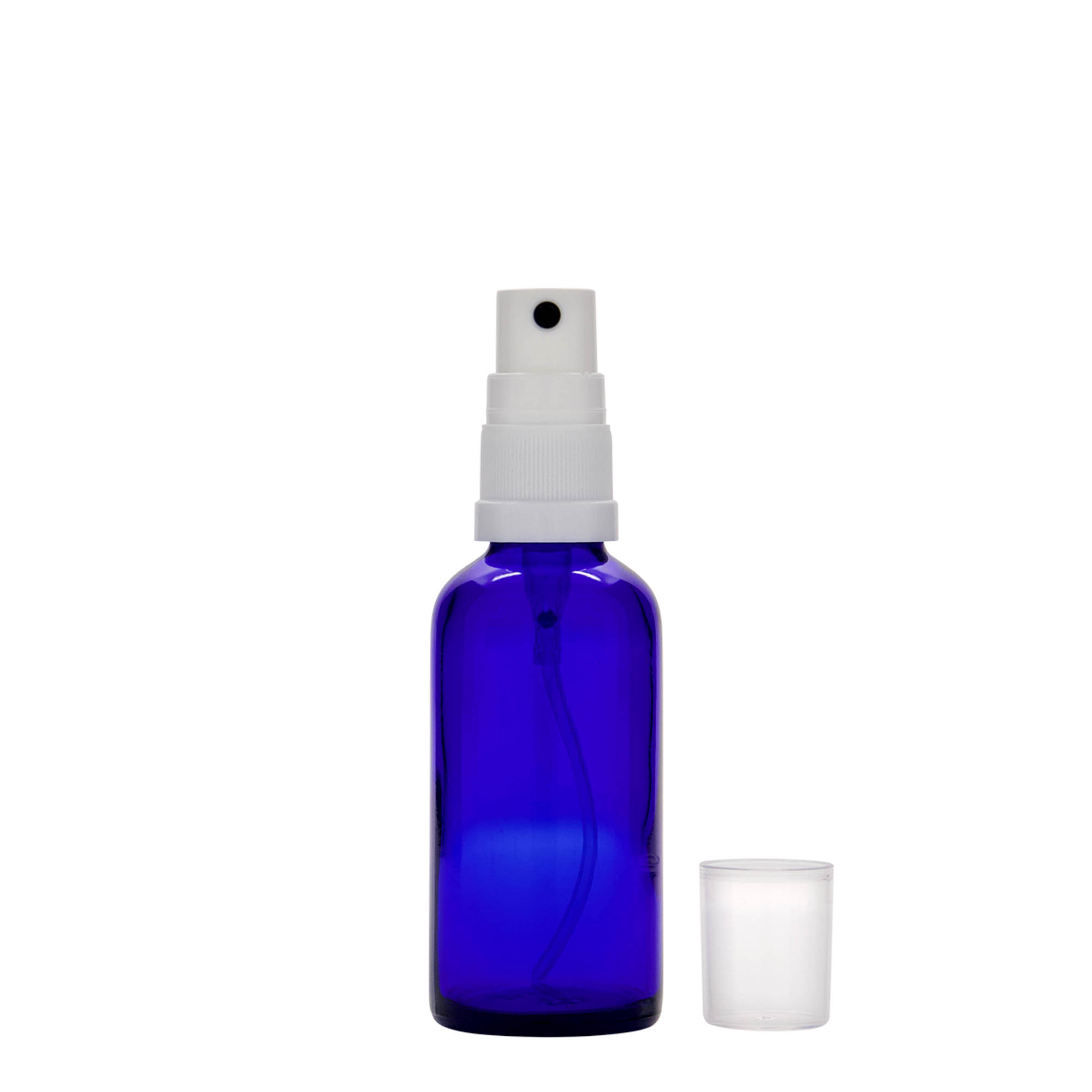 50 ml orvosi permetező üveg, királykék, nyílás: DIN 18