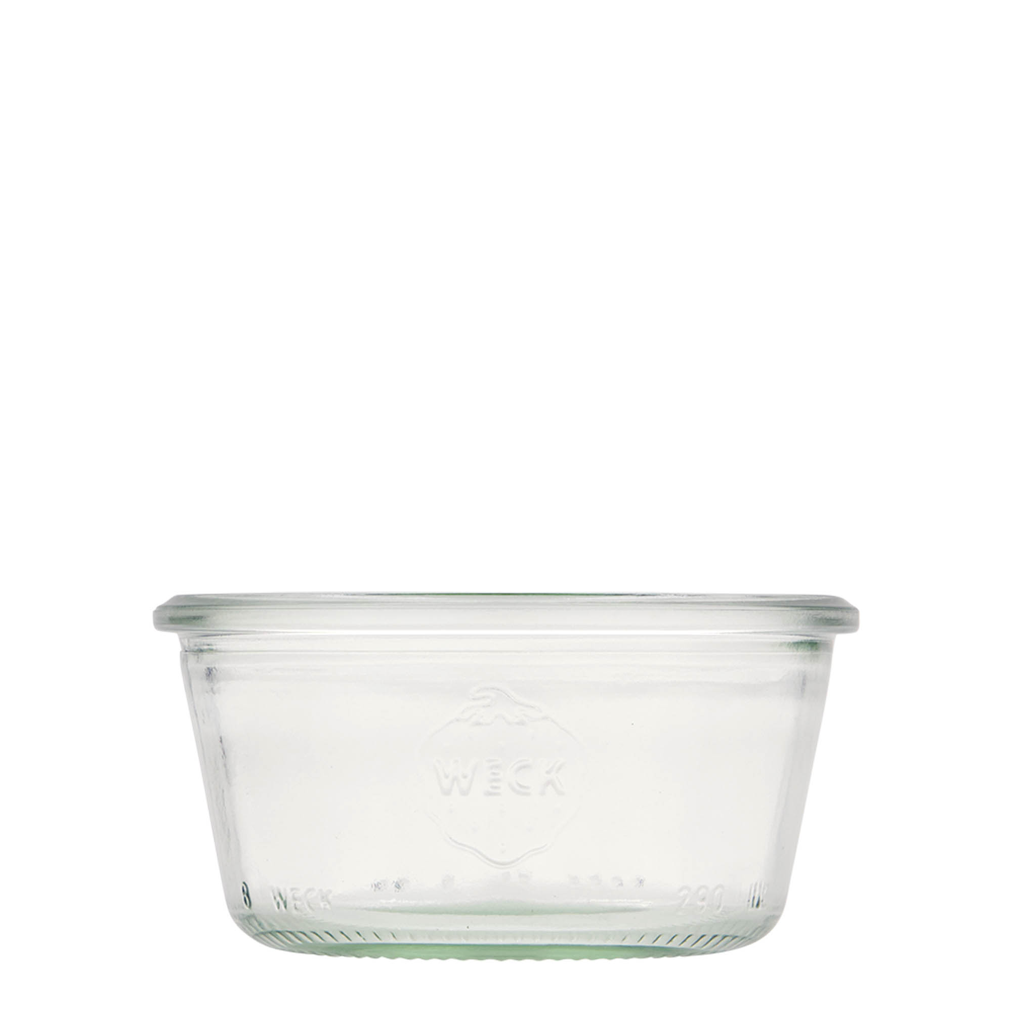 6x 290 ml lapos Felfordítható WECK-üveg üvegfedéllel RR 100