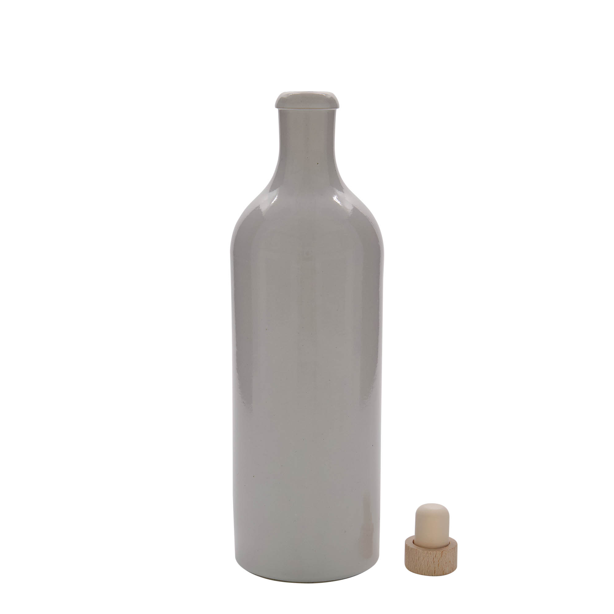 750 ml agyagedény, kőedény, fehér, nyílás: parafa 750 ml agyagedény, kőedény, fehér, nyílás: parafa