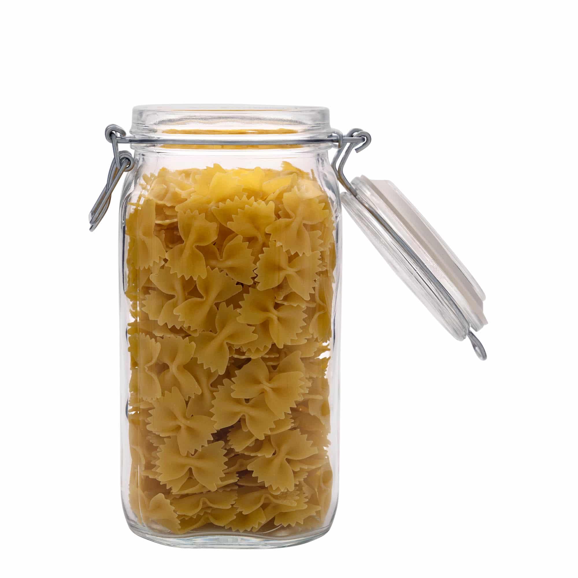 1.500 ml drótzáras üveg 'Fido', négyzet alakú, nyílás: drótzáras záróelem