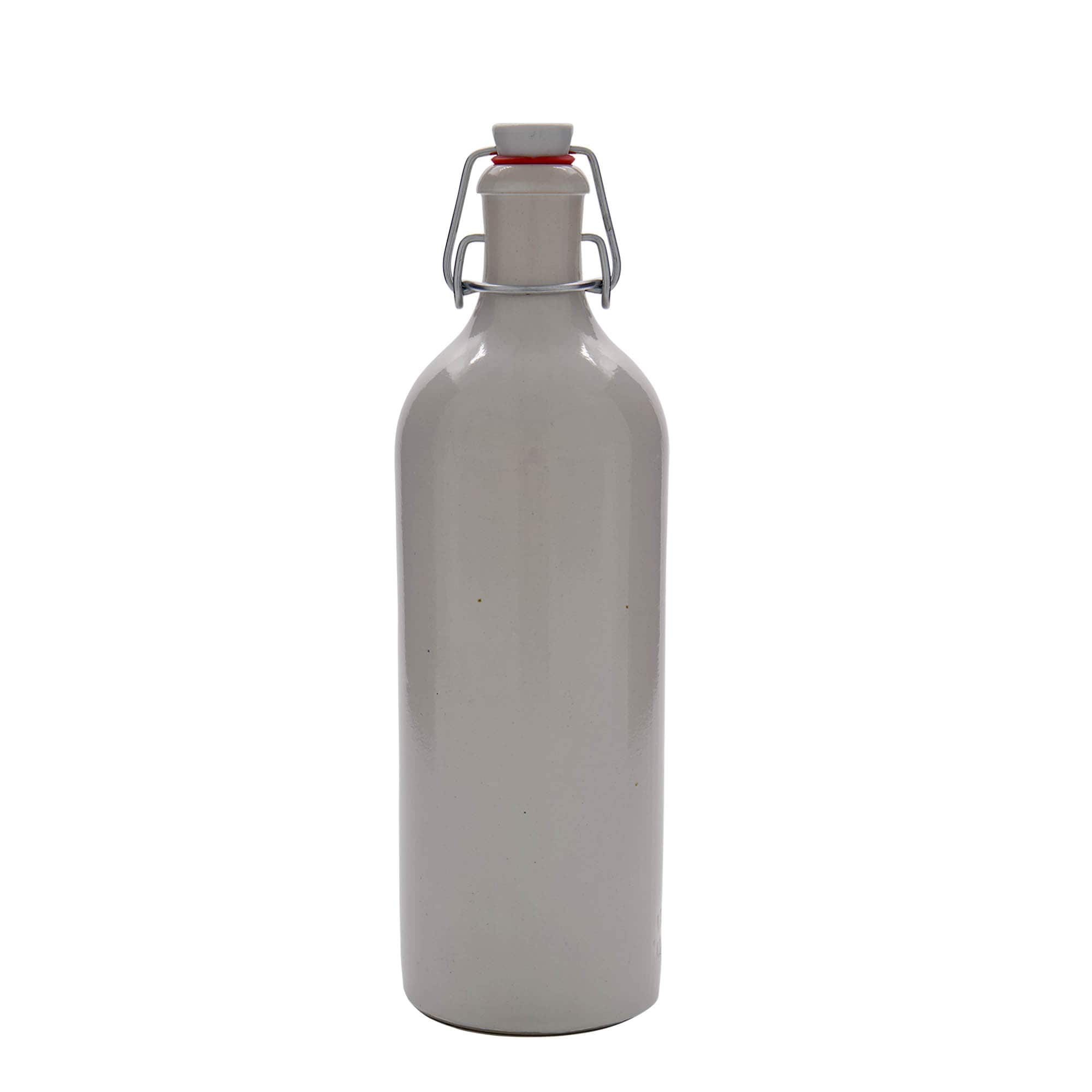 750 ml agyagedény, kőedény, fehér, nyílás: patentzár