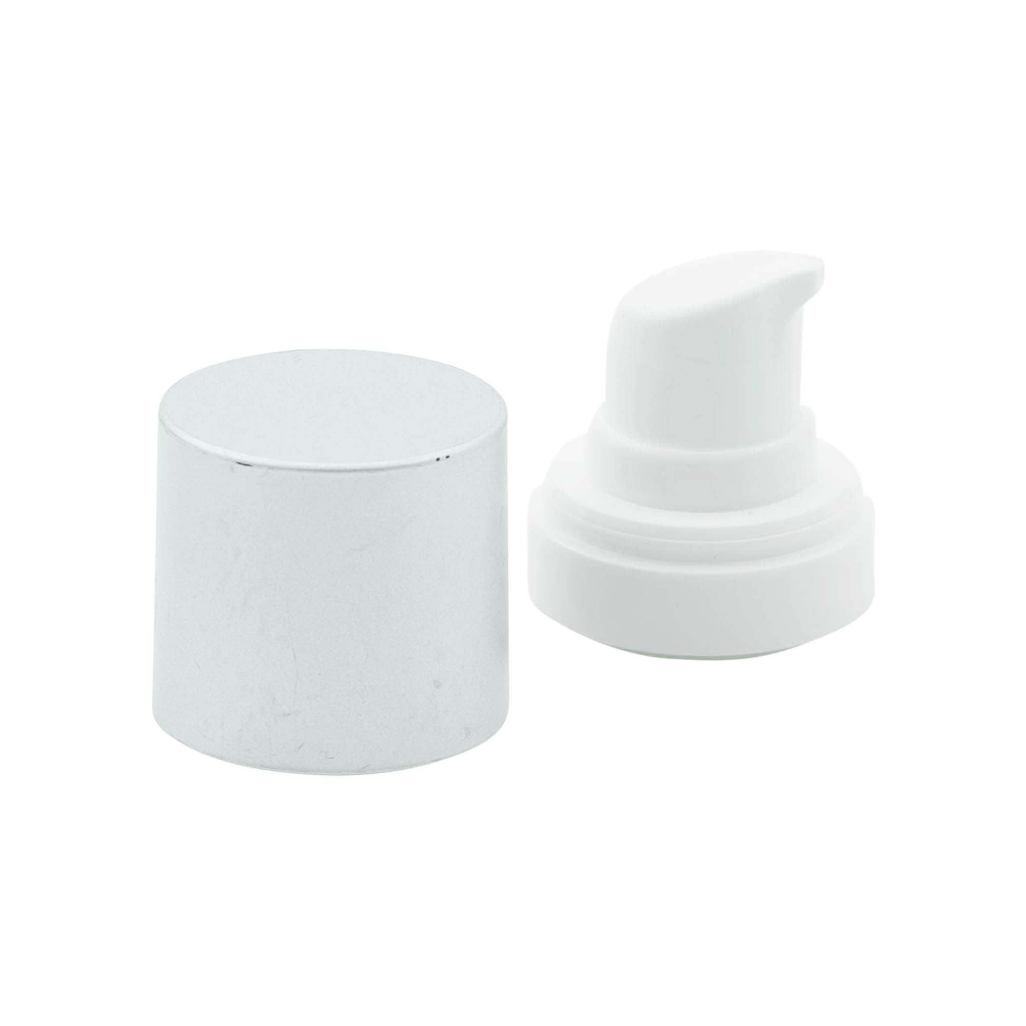 Airless adagoló pumpafej 'Micro', PP műanyag, ezüst