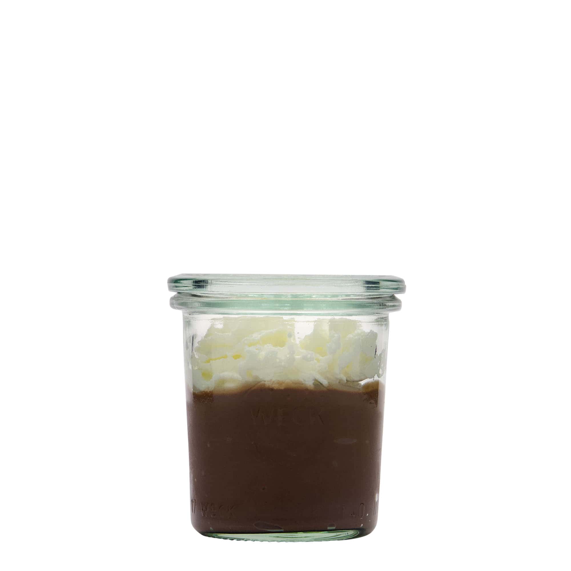 140 ml WECK-tölcsérüveg, nyílás: kerek perem