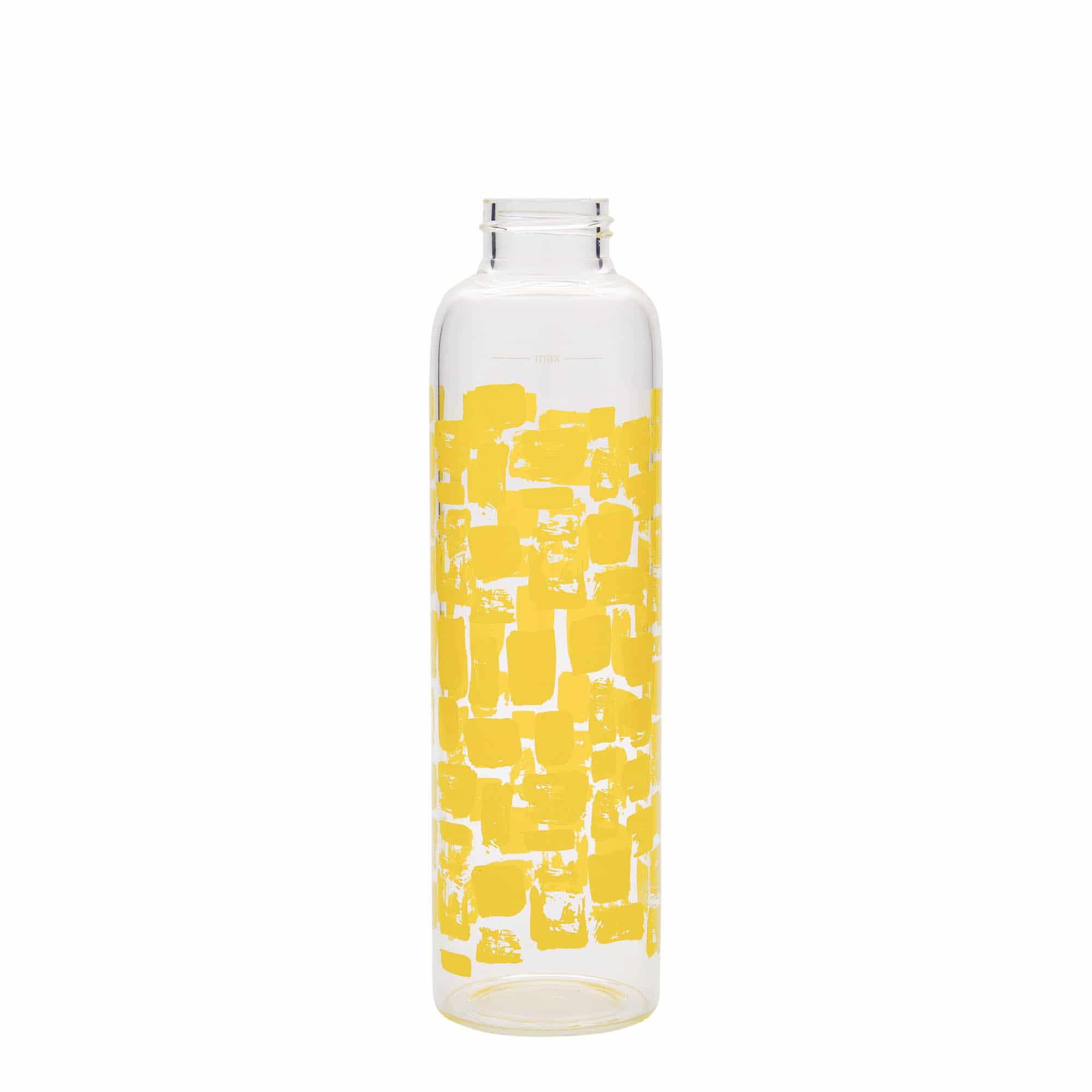 500 ml ivópalack 'Perseus - sárga téglalapok', nyílás: csavarzár