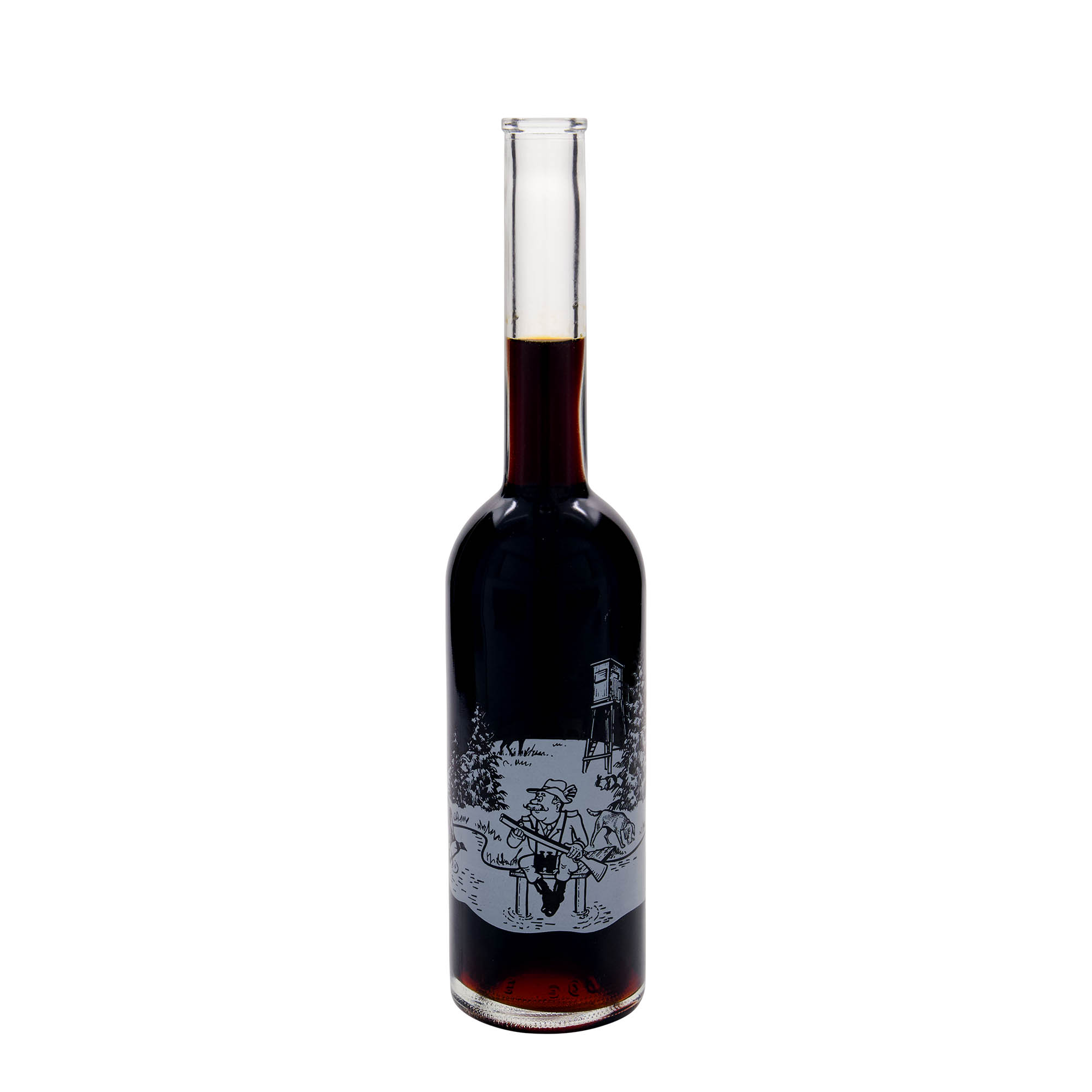 500 ml üvegpalack 'Opera', motívum: Vadász, nyílás: parafa 500 ml üvegpalack 'Opera', motívum: Vadász, nyílás: parafa