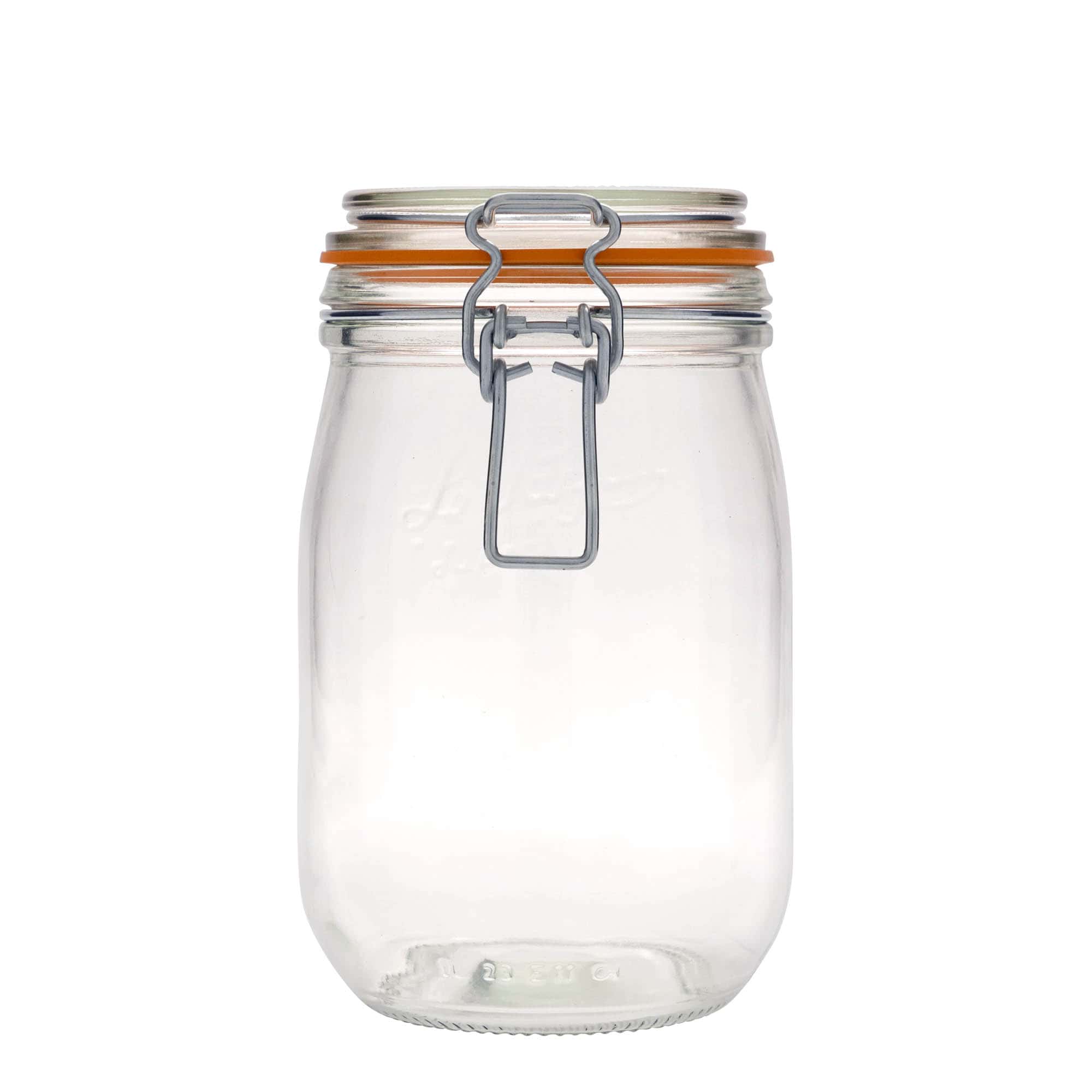 1000 ml-es fémcsatos üveg 'Le Parfait Super Bocal', szájnyílás: fémcsatos zár