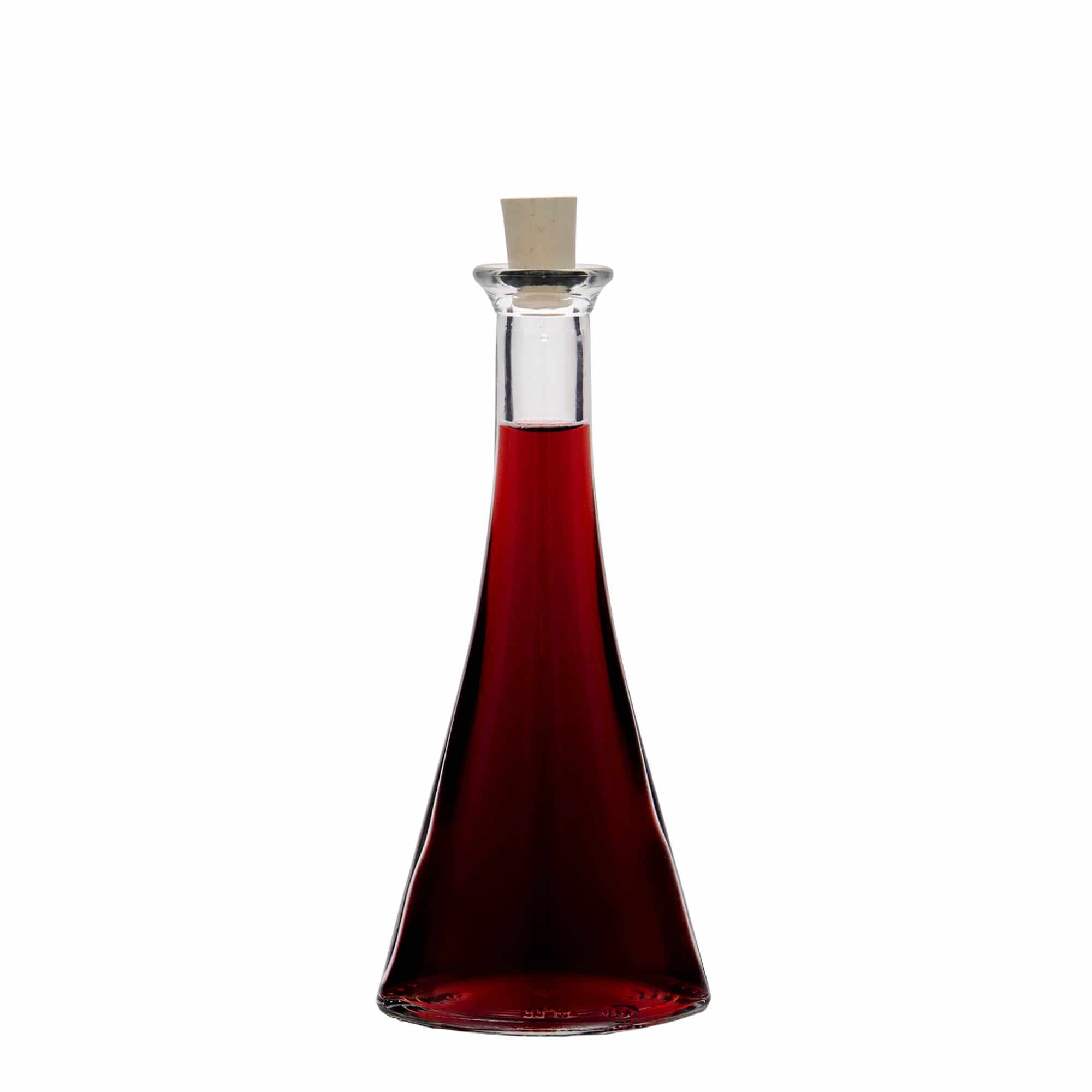 100 ml-es üvegpalack 'Veronica', félgömbölyű, szájnyílás: parafadugó