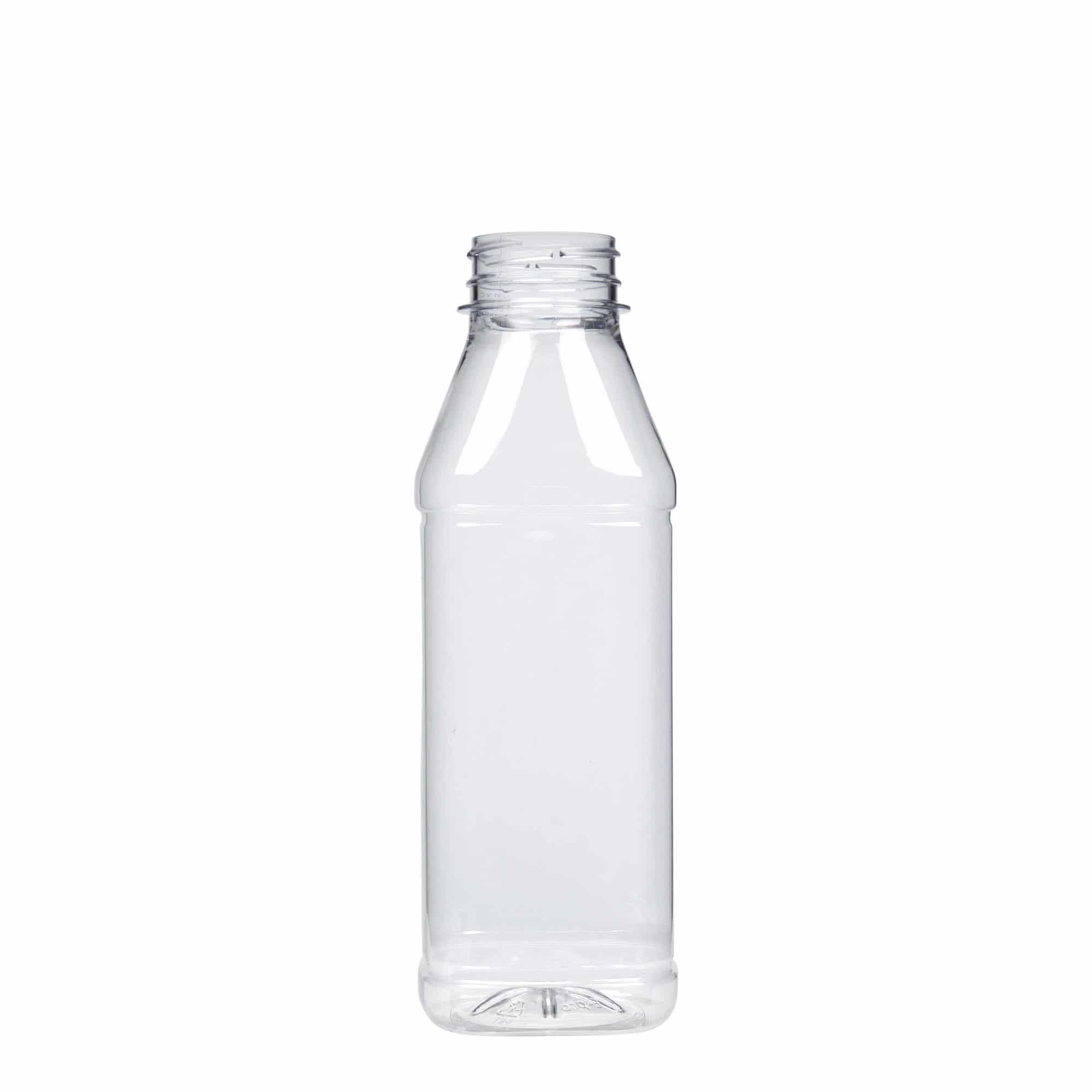 500 ml-es PET-palack 'Milk and Juice Carré', négyzet alakú, műanyag, szájnyílás: 38 mm 500 ml-es PET-palack 'Milk and Juice Carré', négyzet alakú, műanyag, szájnyílás: 38 mm