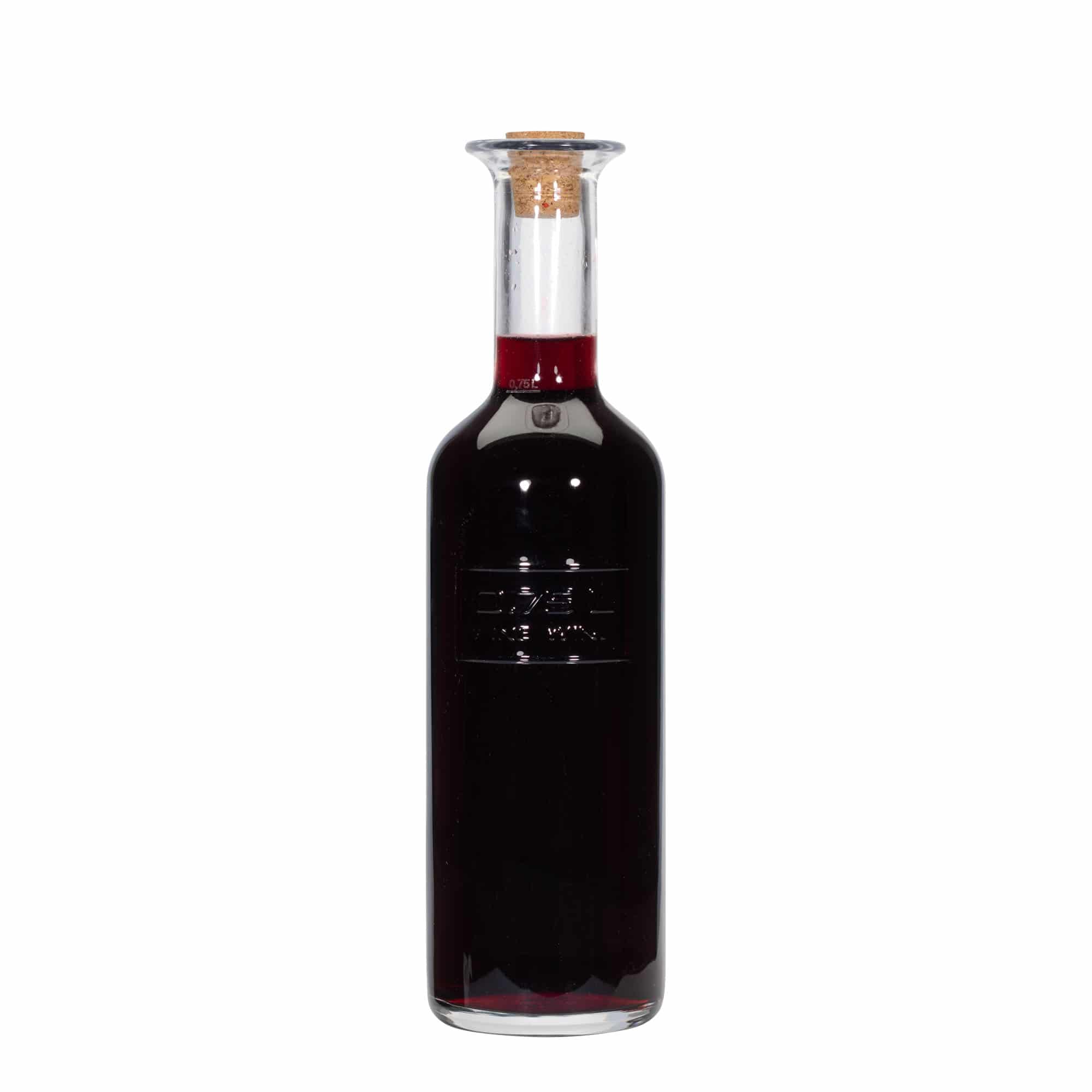750 ml-es üvegpalack 'Optima Fine Wine', szájnyílás: parafadugó