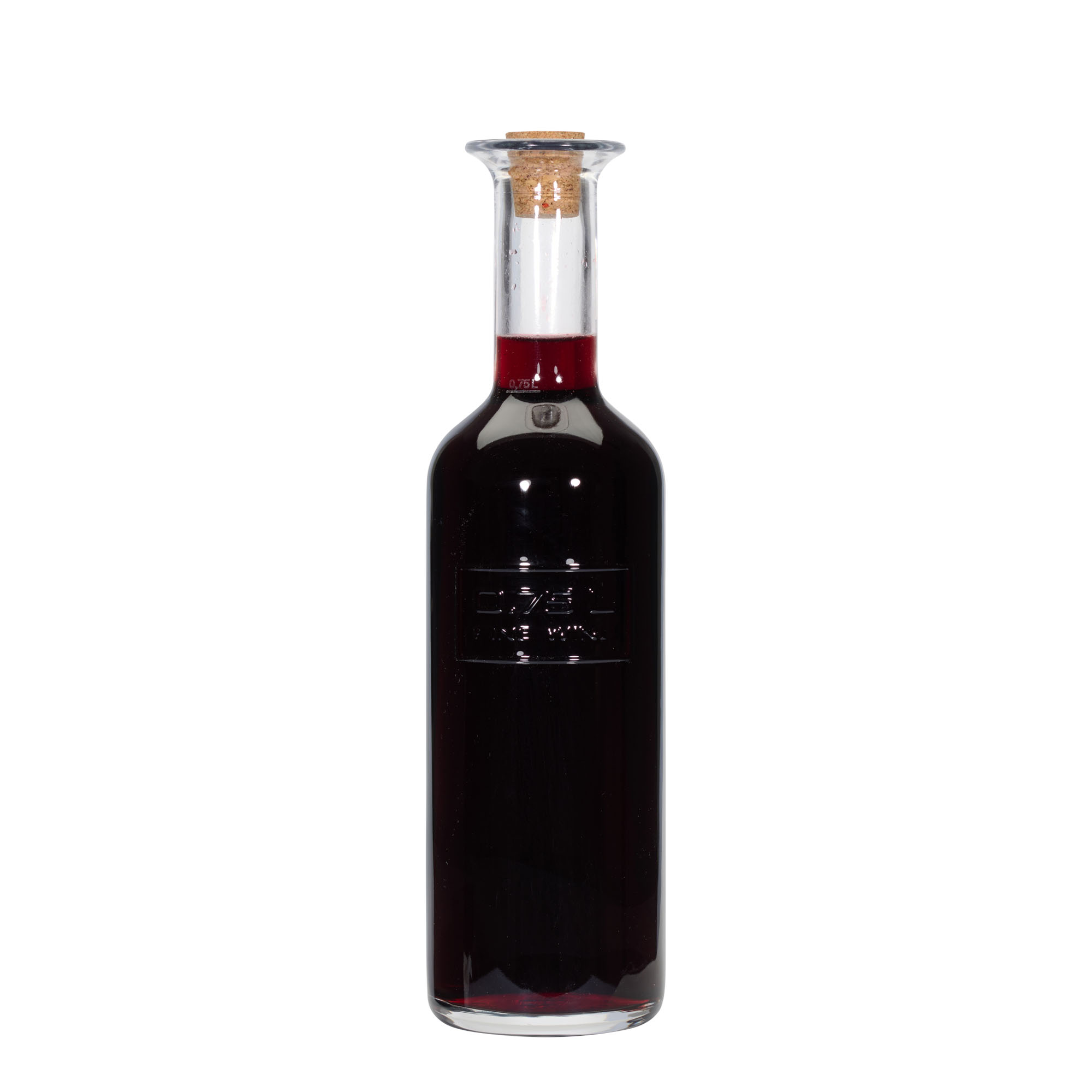 750 ml üveges palack 'Optima Fine Wine', nyak: parafa 750 ml üveges palack 'Optima Fine Wine', nyak: parafa