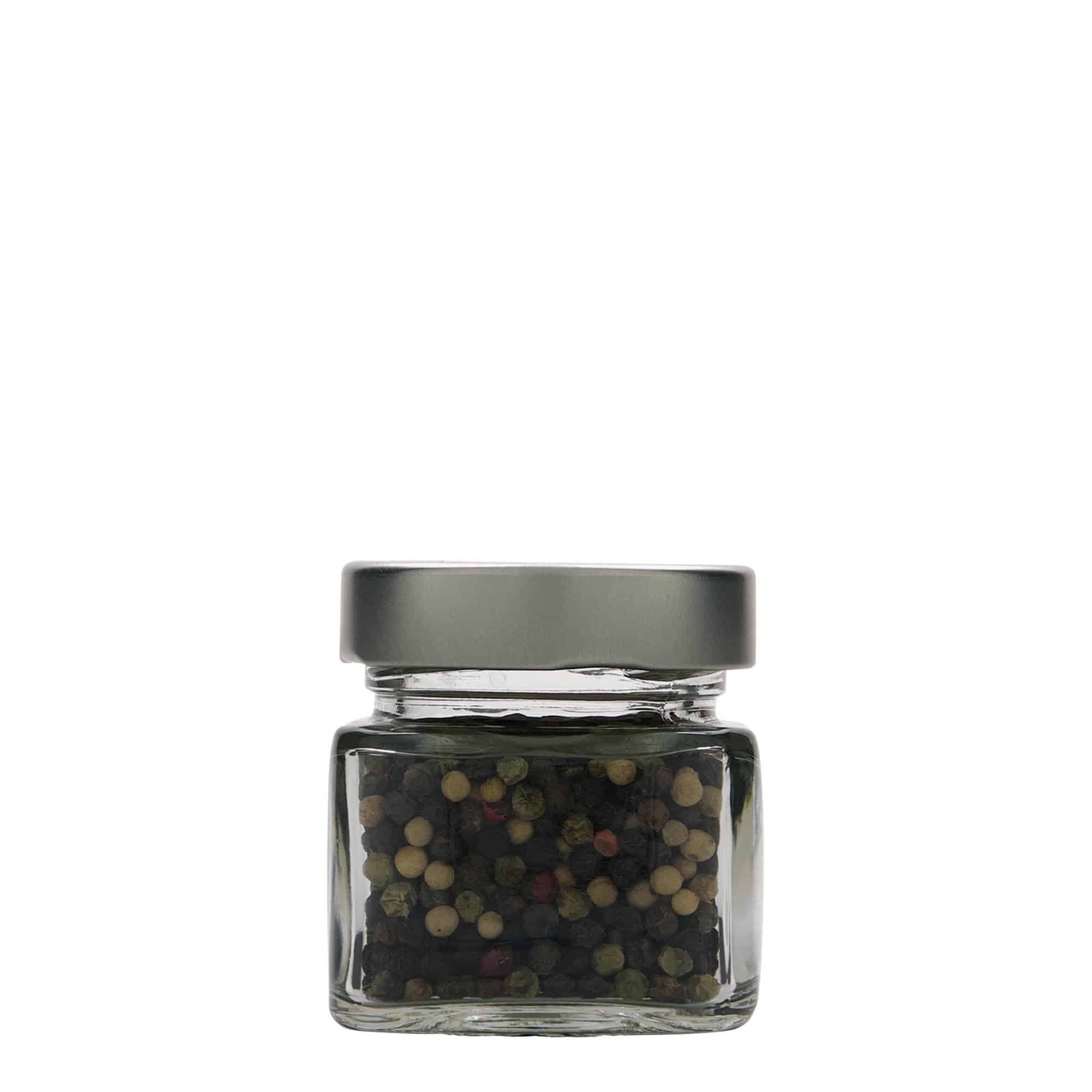 106 ml négyzetes üveg 'Ikarus', nyílás: Deep-Twist-Off (DTO 58)