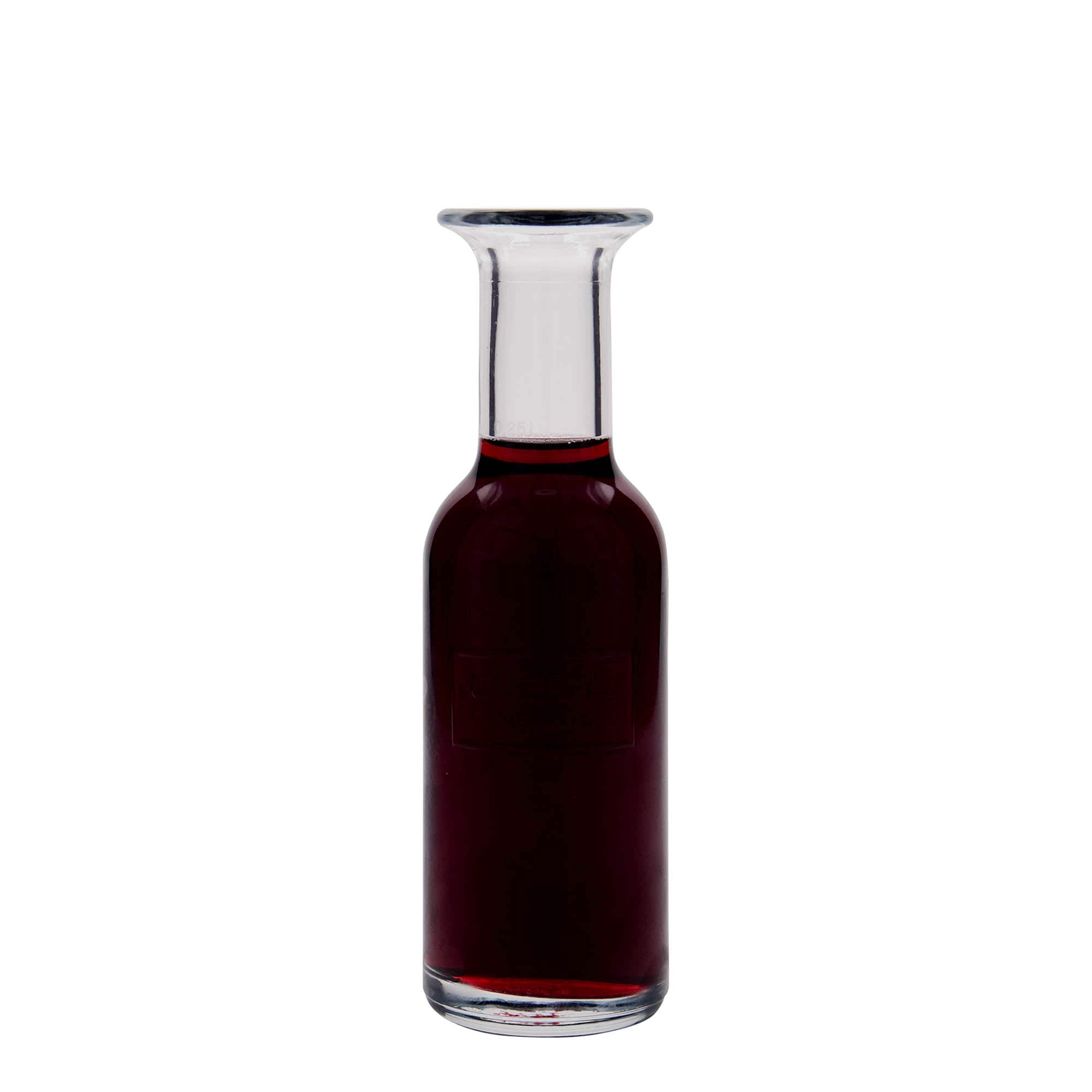 250 ml üvegpalack 'Optima Fine Wine', nyak: parafa