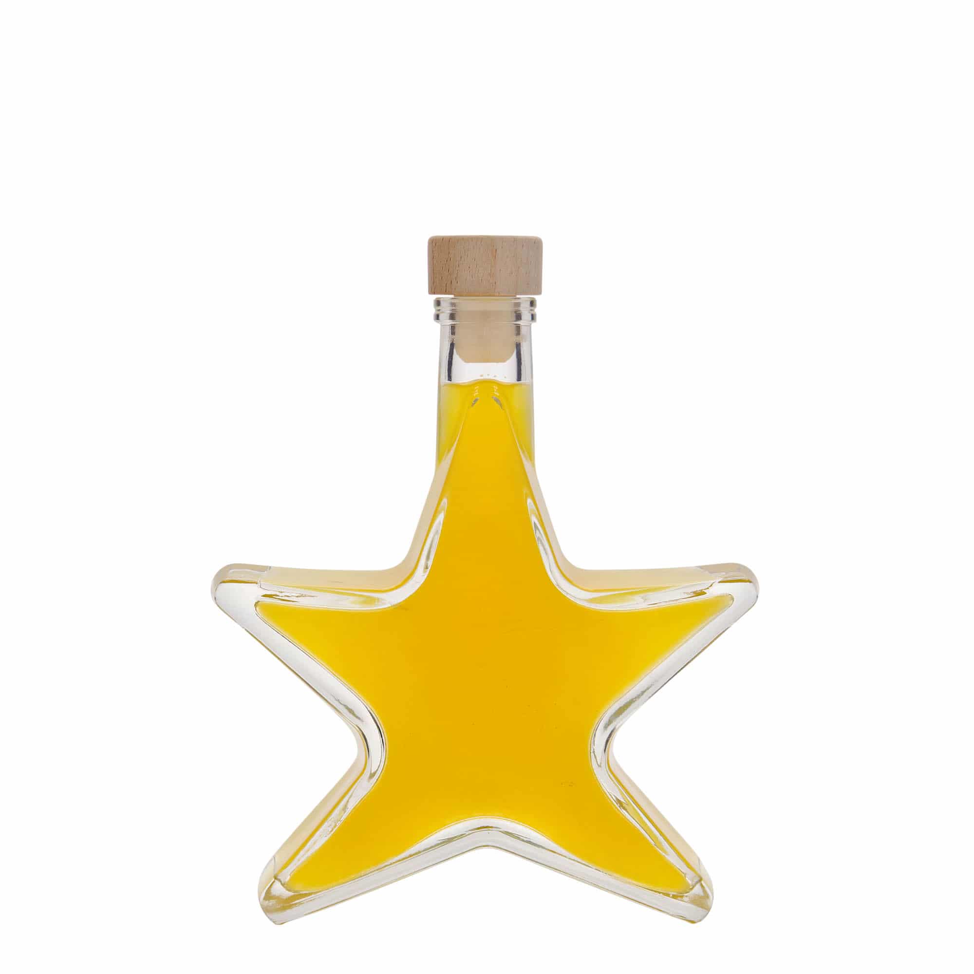 200 ml üveges palack 'Csillag', nyílás: parafa 200 ml üveges palack 'Csillag', nyílás: parafa