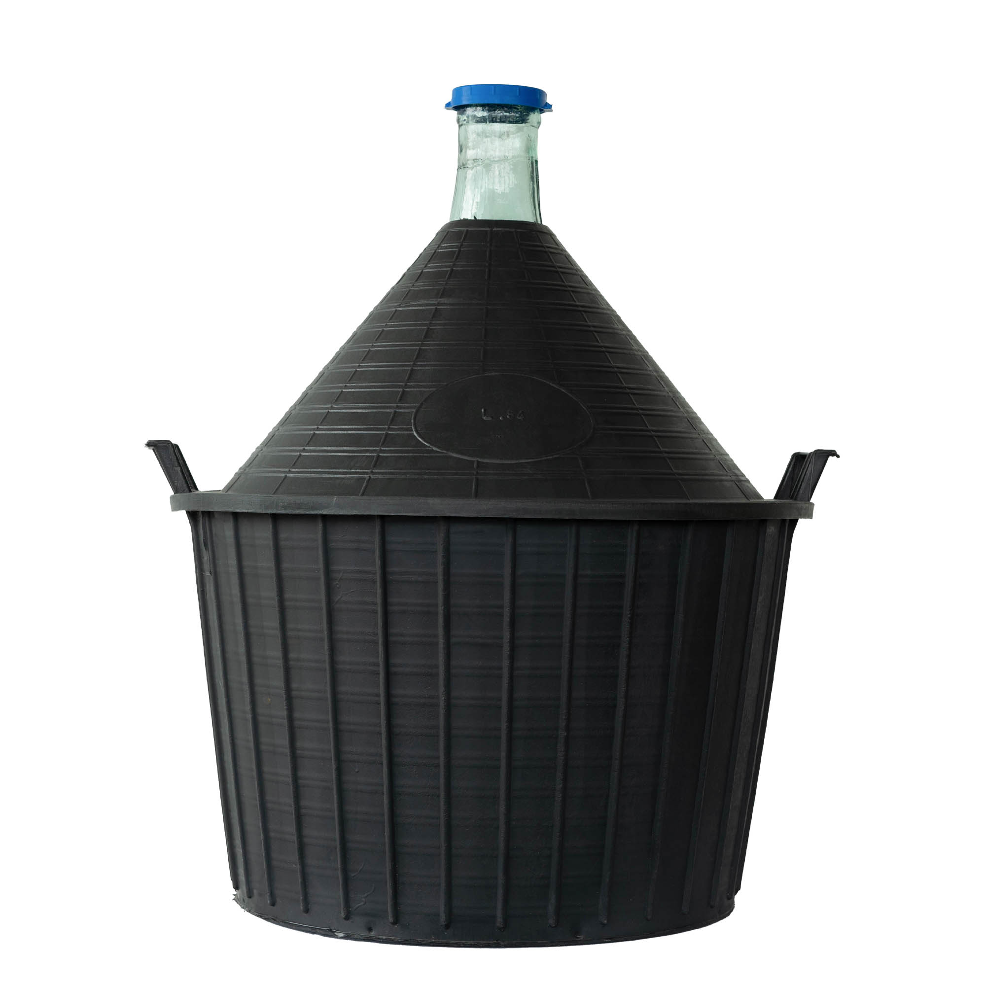 54 l ballonpalack keskeny nyakkal, üveg, nyílás: fedéllel ellátott 54 l ballonpalack keskeny nyakkal, üveg, nyílás: fedéllel ellátott