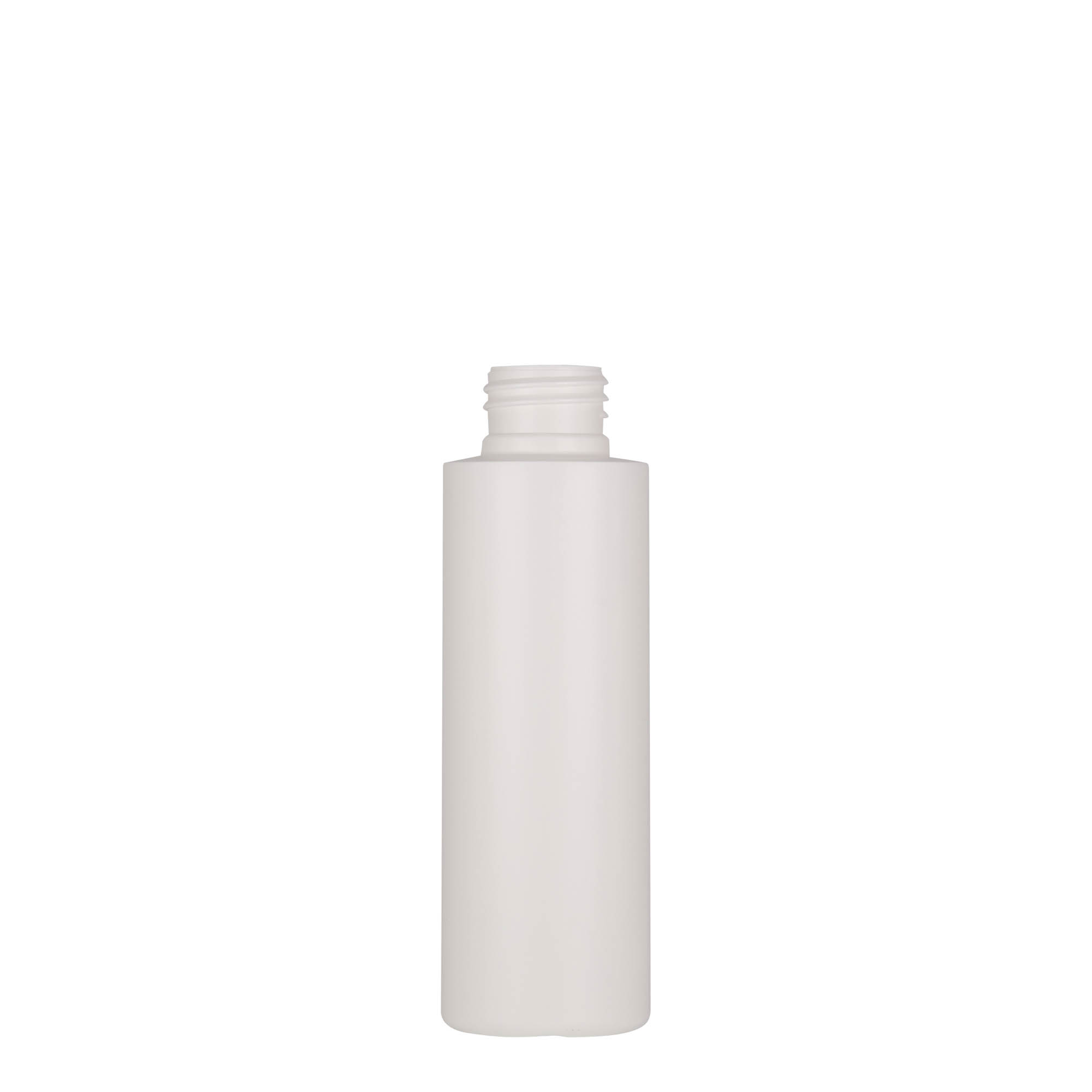 100 ml műanyag flakon 'Pipe', zöld HDPE, fehér, nyílás: 24/410