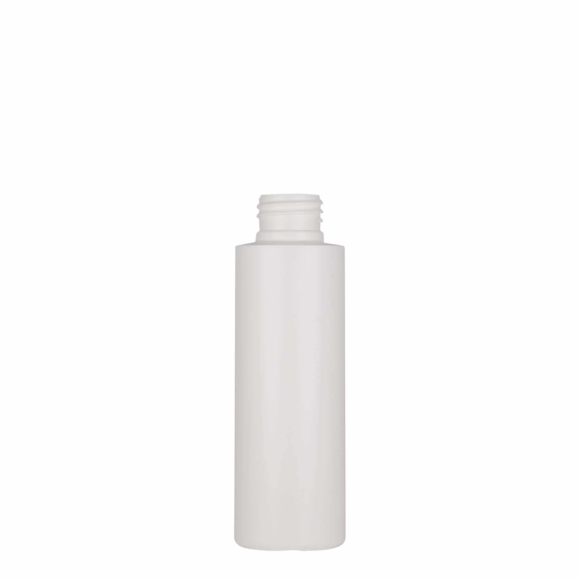 100 ml műanyag flakon 'Pipe', zöld HDPE, fehér, nyílás: 24/410