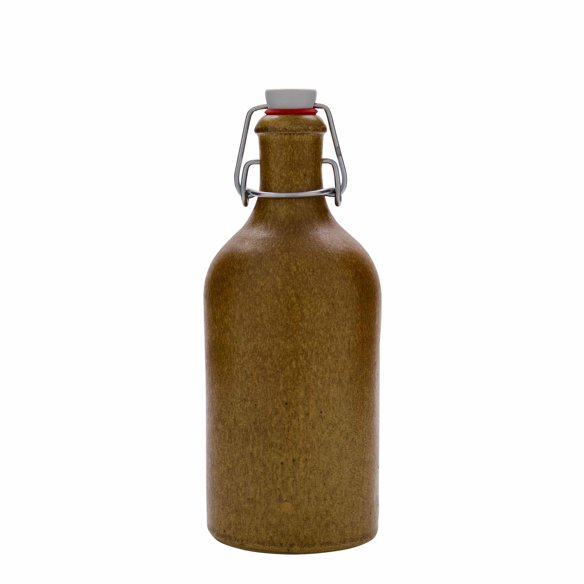 500 ml agyagedény, kőedény, barna-kristály, száj: füles zár
