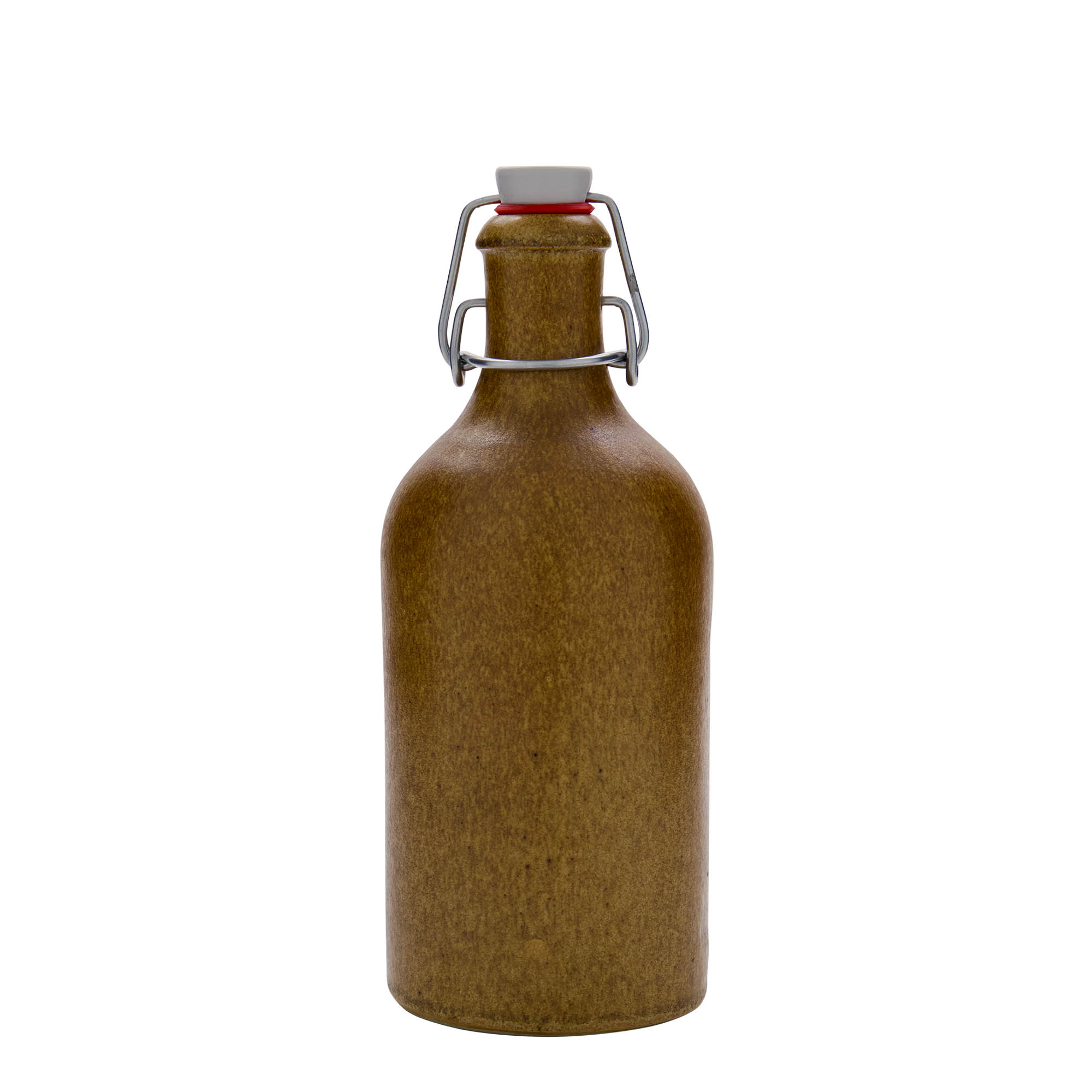 500 ml agyagedény, kőedény, barna-kristály, száj: füles zár