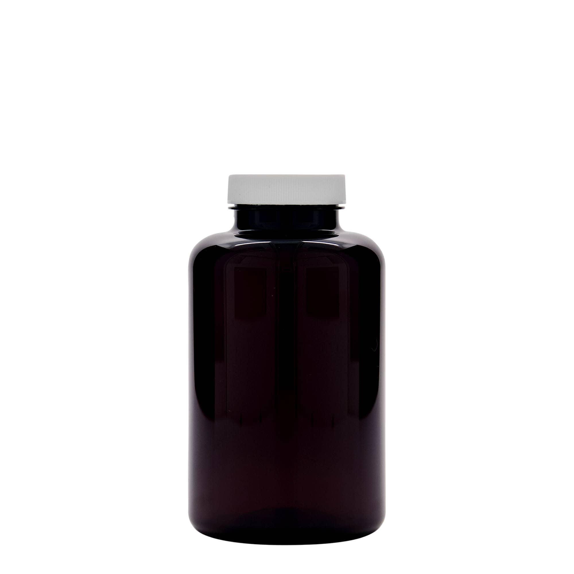 500 ml-es PET-flakon, műanyag, barna, szájnyílás: 45/400