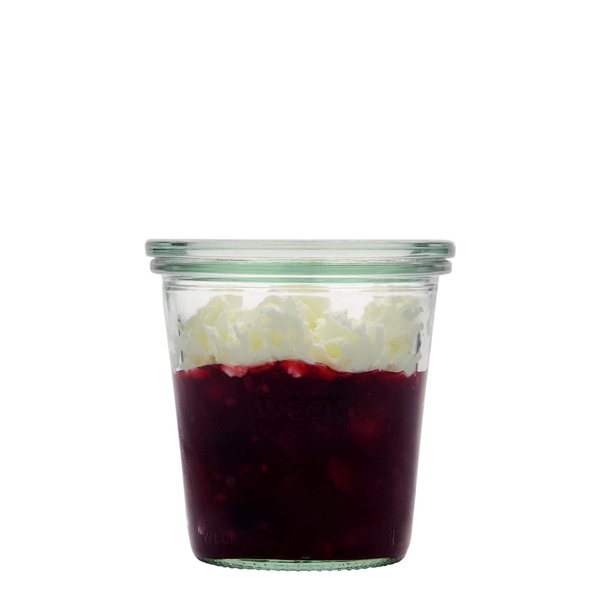 290 ml WECK-öntőüveg, nyílás: kerek perem