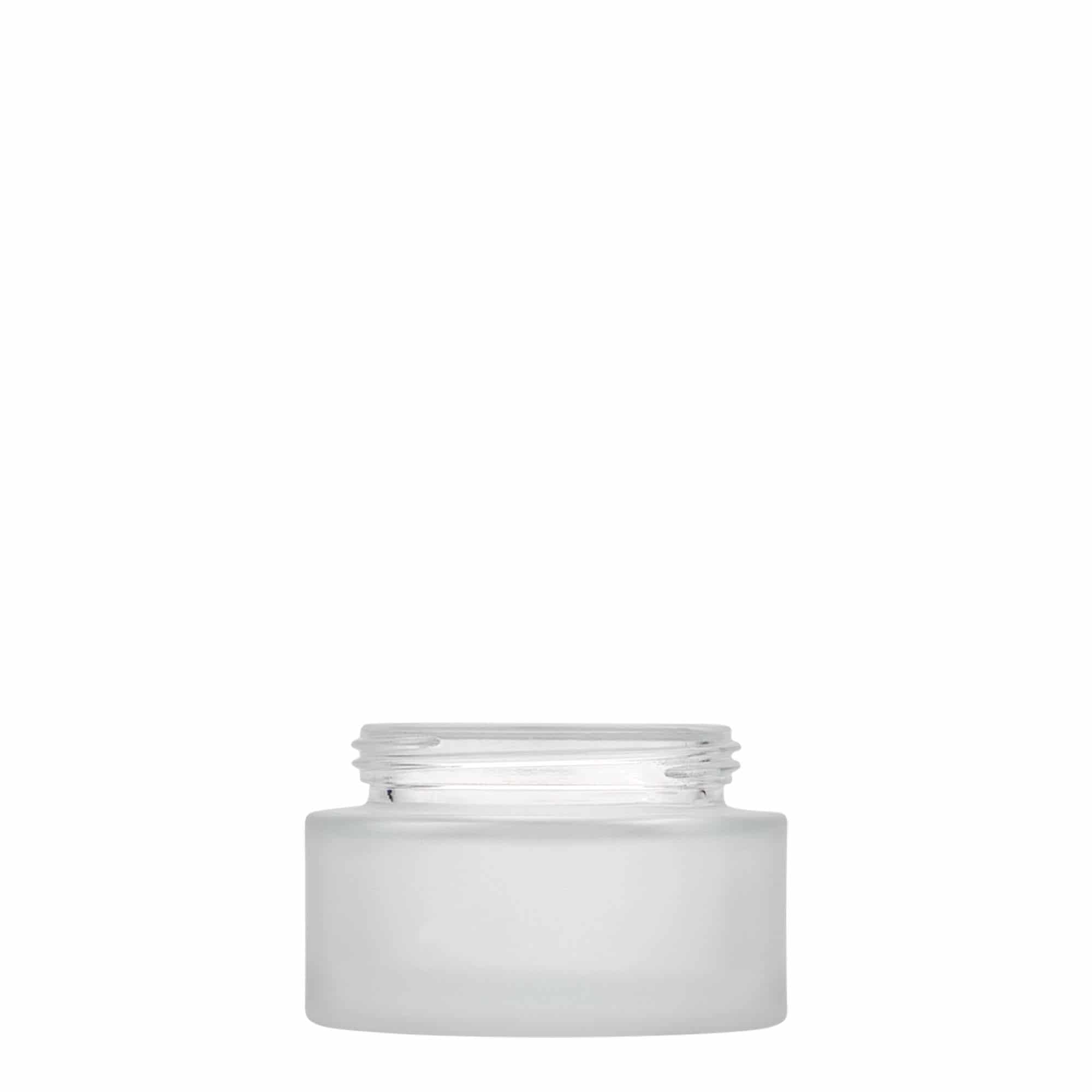 50 ml-es tégely 'Platin Edition', üveg, opál, szájnyílás: csavaros kupak 50 ml-es tégely 'Platin Edition', üveg, opál, szájnyílás: csavaros kupak