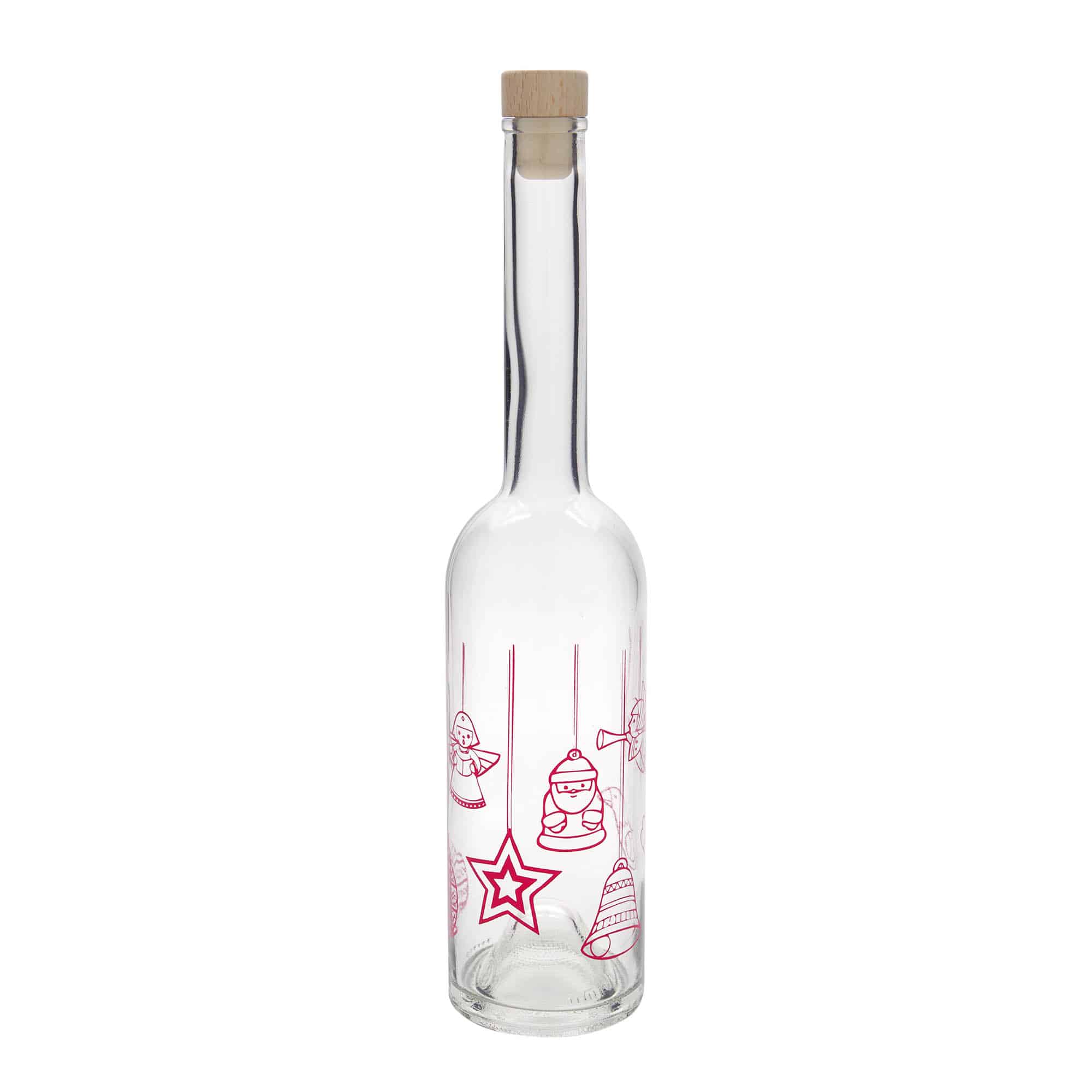 500 ml-es üvegpalack 'Opera', motívum: Csillagok, szájnyílás: parafadugó
