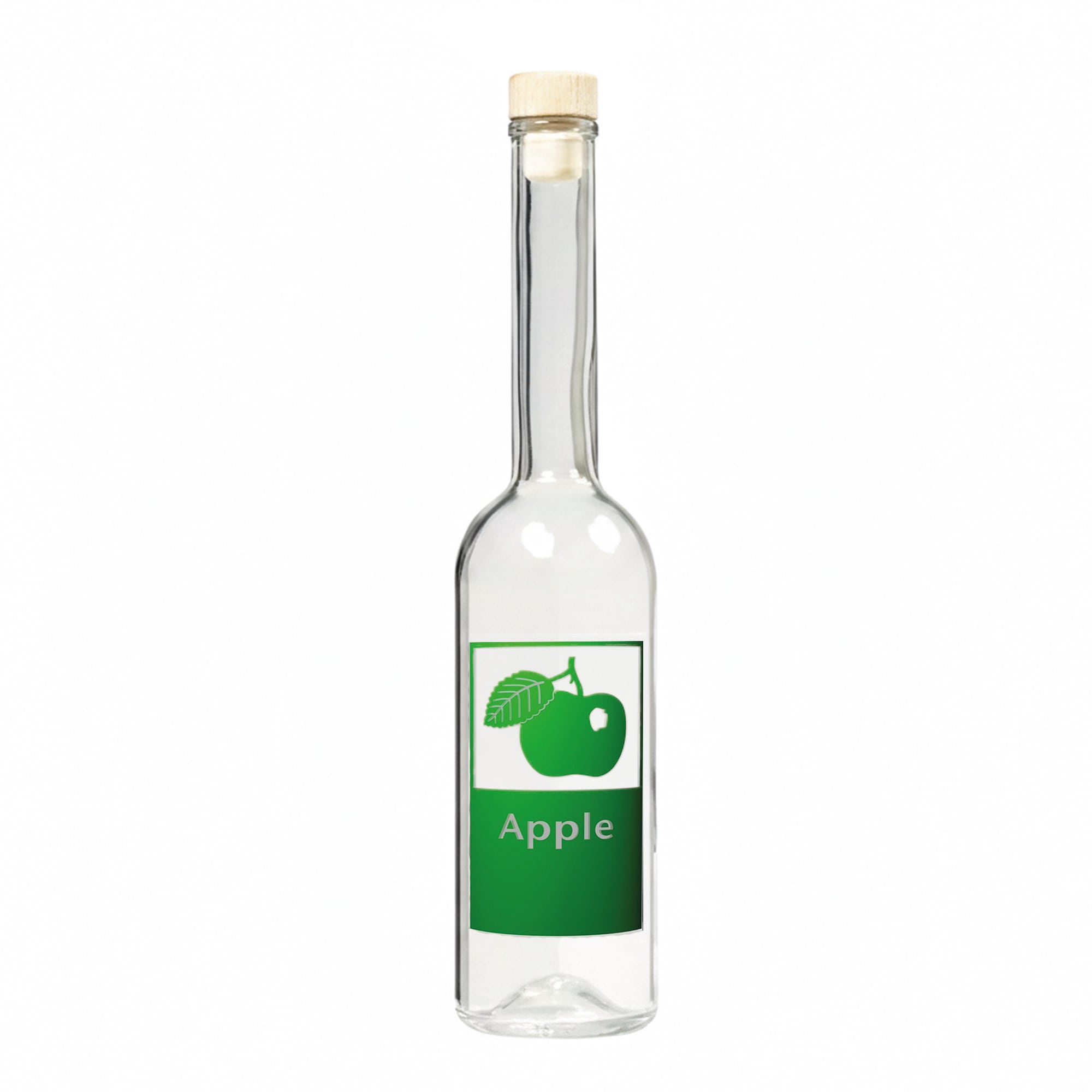 500 ml üvegpalack 'Opera', motívum: Alma, nyak: parafa