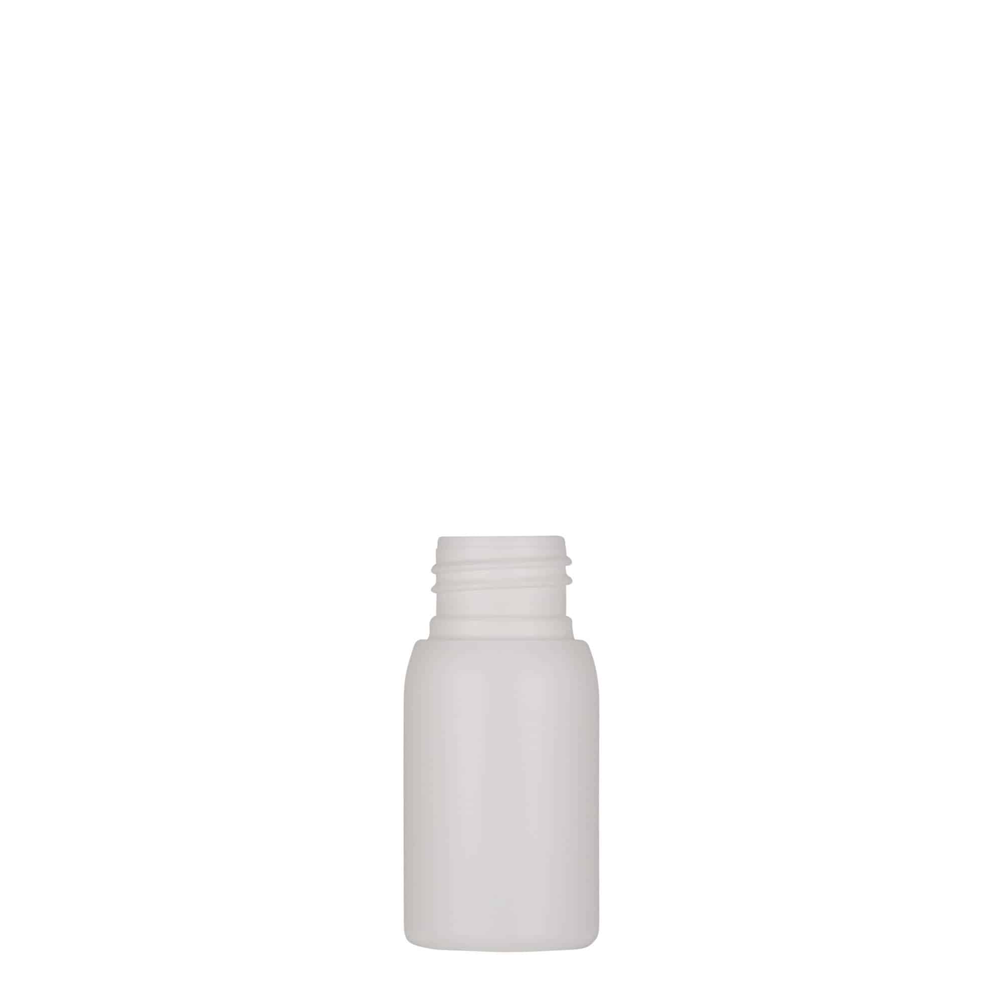 30 ml műanyag palack 'Tuffy', HDPE, fehér, nyakméret: 24/410