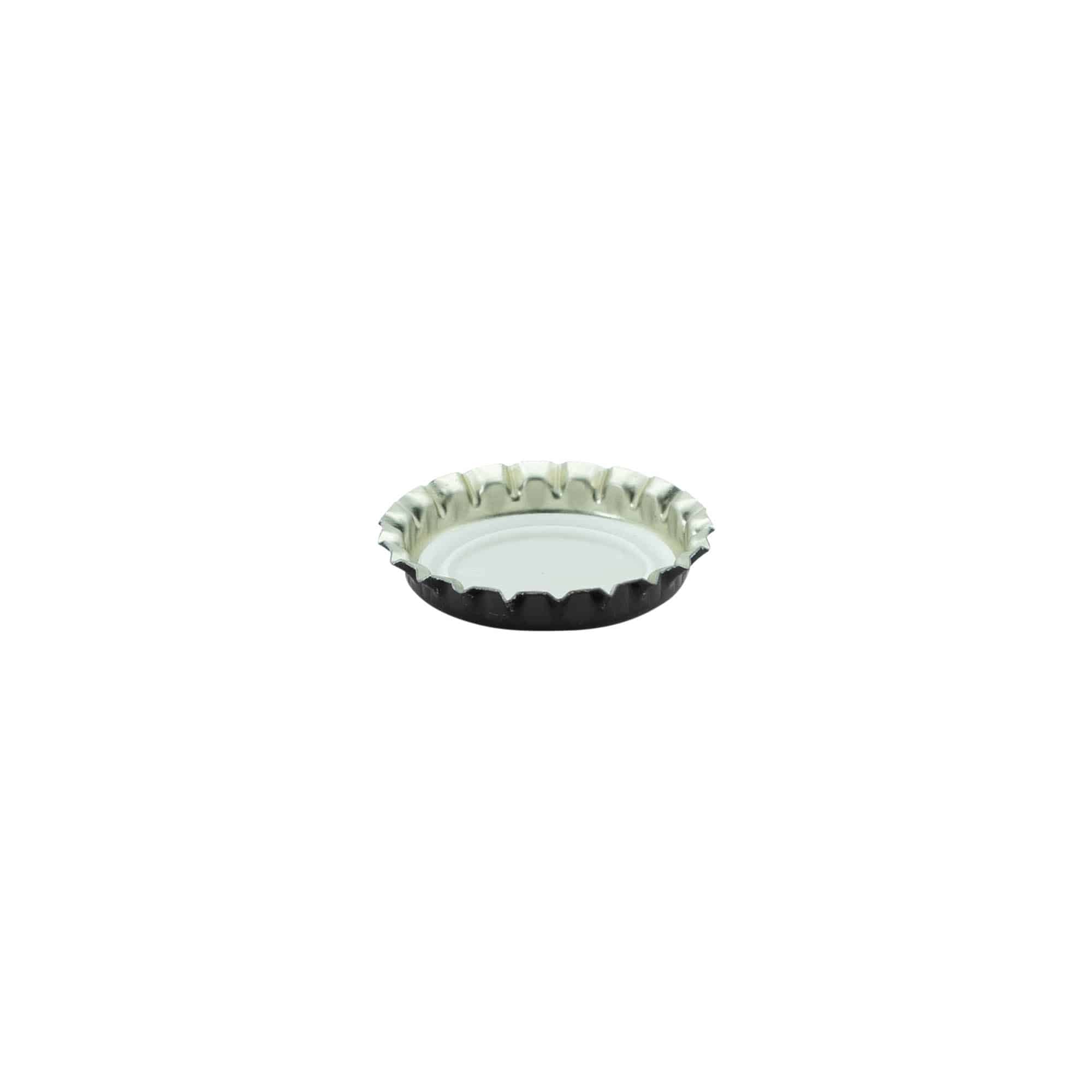 26 mm-es fekete fém söröskupak