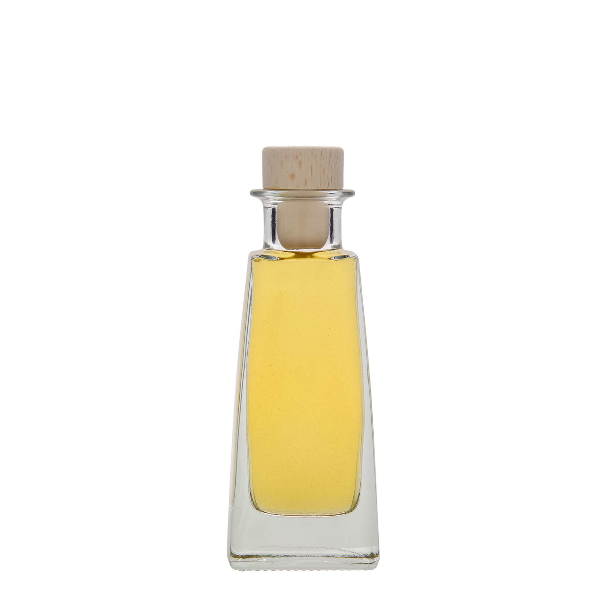 100 ml üvegpalack 'Timmy', téglalap alakú, nyílás: parafa