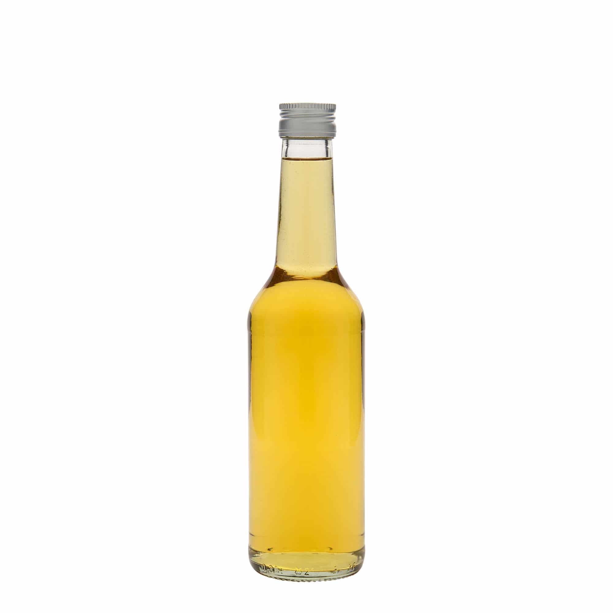 350 ml-es üvegpalack egyenes nyakú, szájnyílás: PP 28