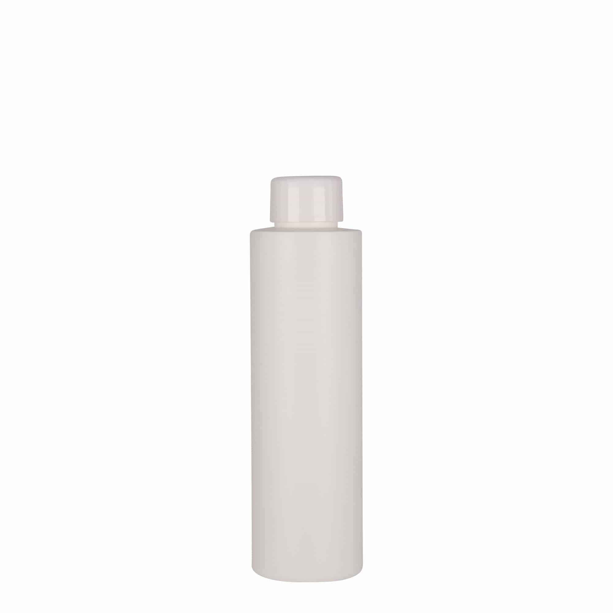150 ml műanyag palack 'Pipe', HDPE, fehér, nyílás: 24/410