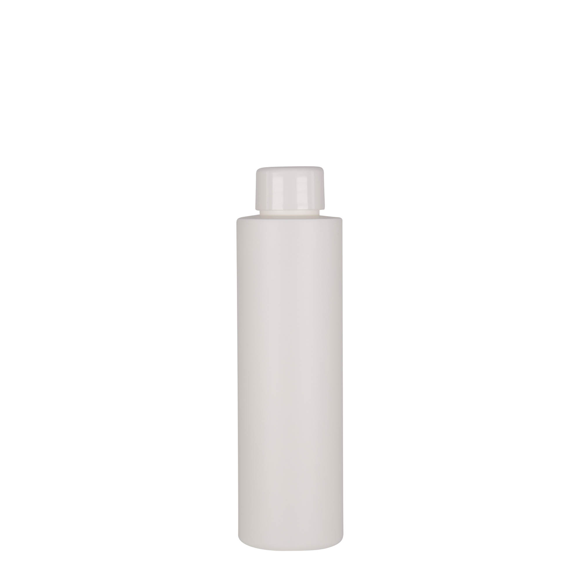 150 ml műanyag palack 'Pipe', HDPE, fehér, nyílás: 24/410
