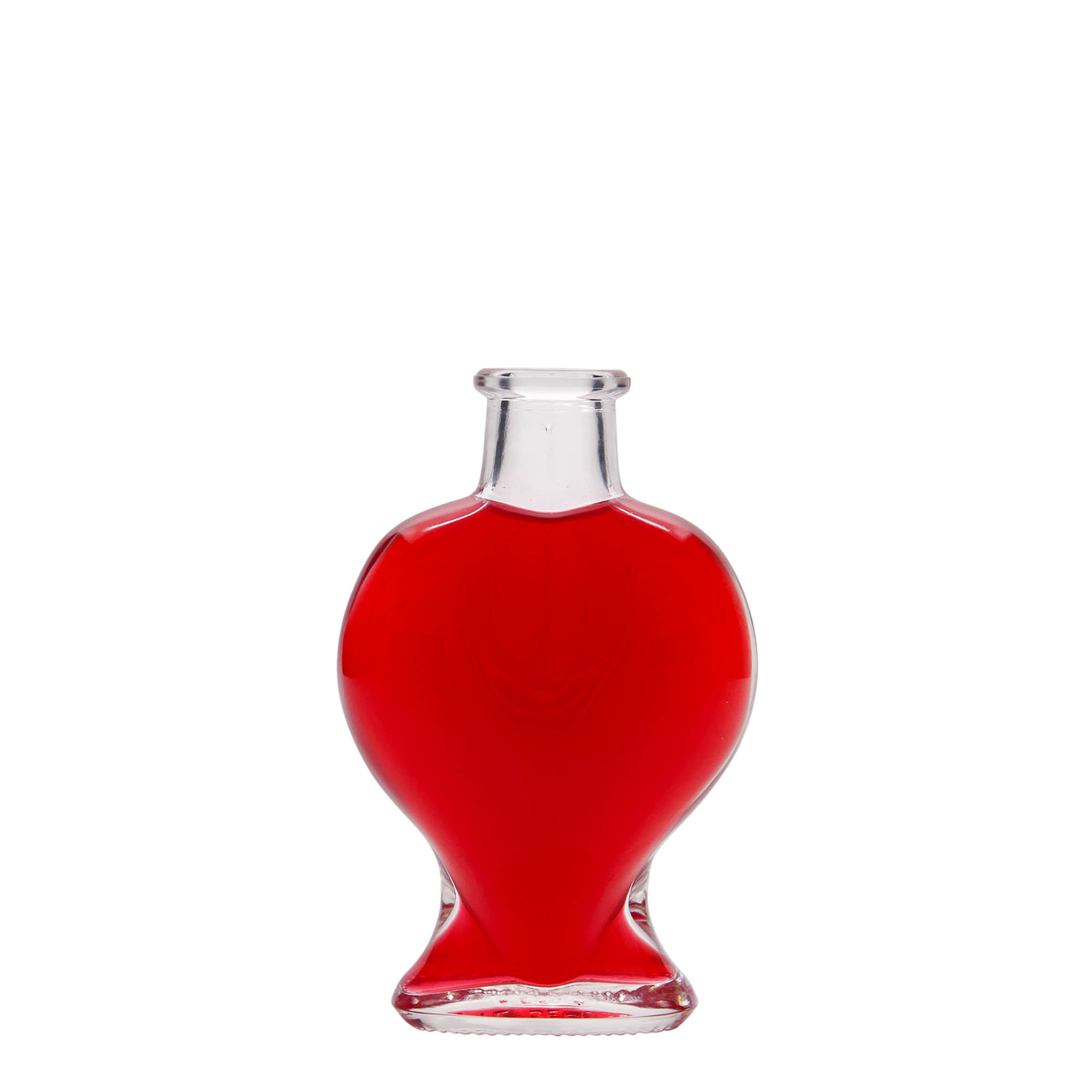 100 ml üvegpalack 'Szív', nyak: parafa 100 ml üvegpalack 'Szív', nyak: parafa