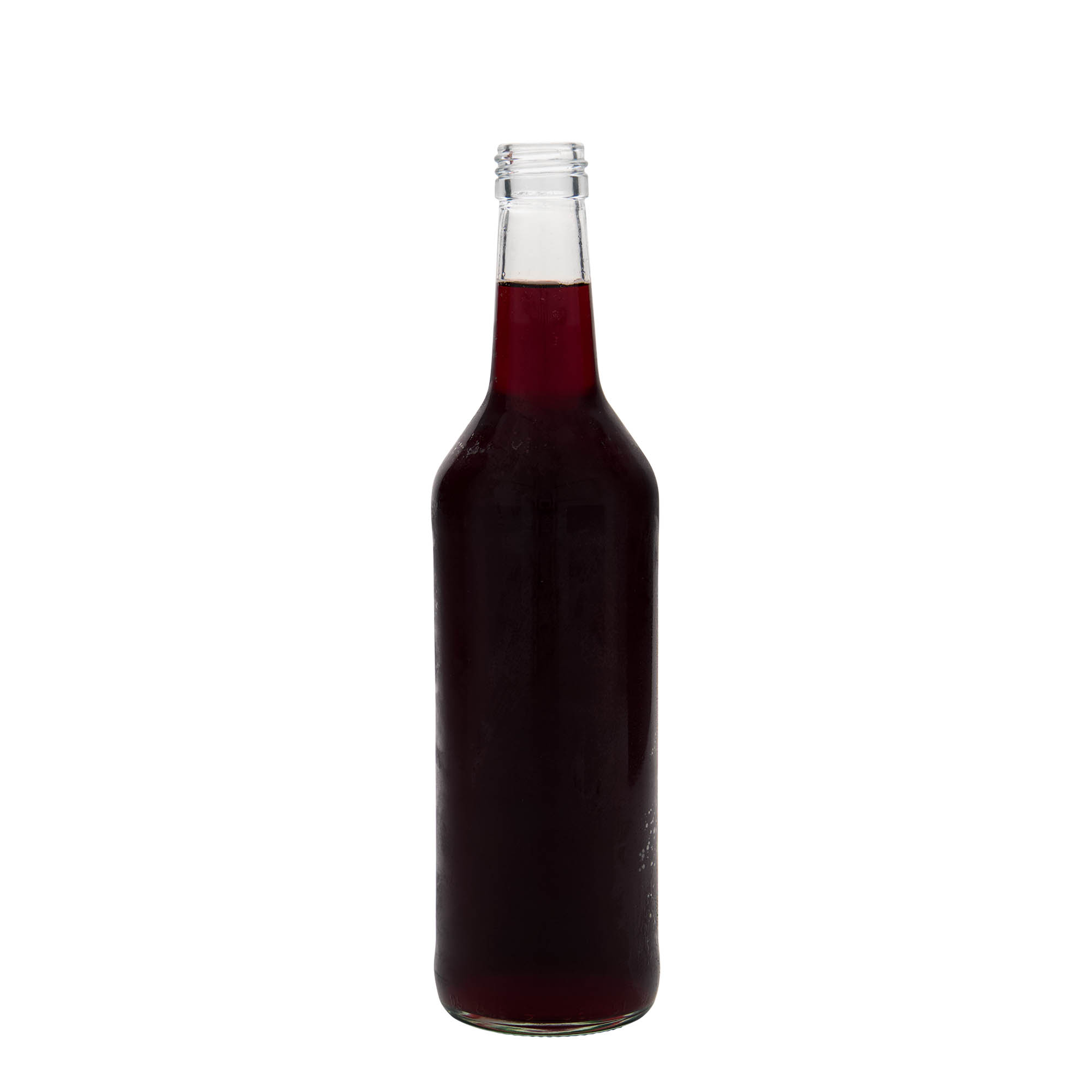 500 ml üvegpalack egyenes nyakkal, nyílás: PP 28