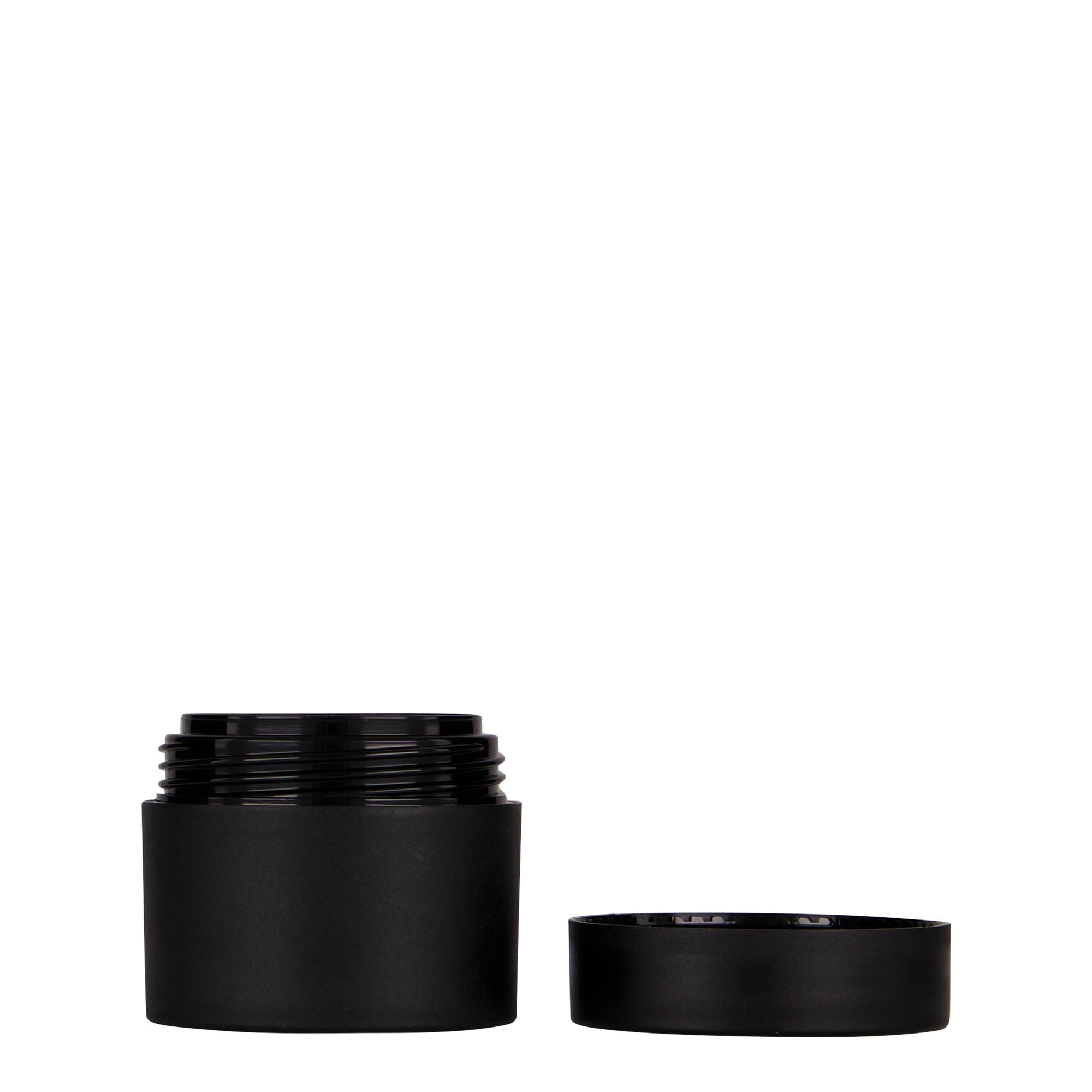 30 ml műanyag doboz 'Antonella', PP, fekete, nyílás: csavarzár
