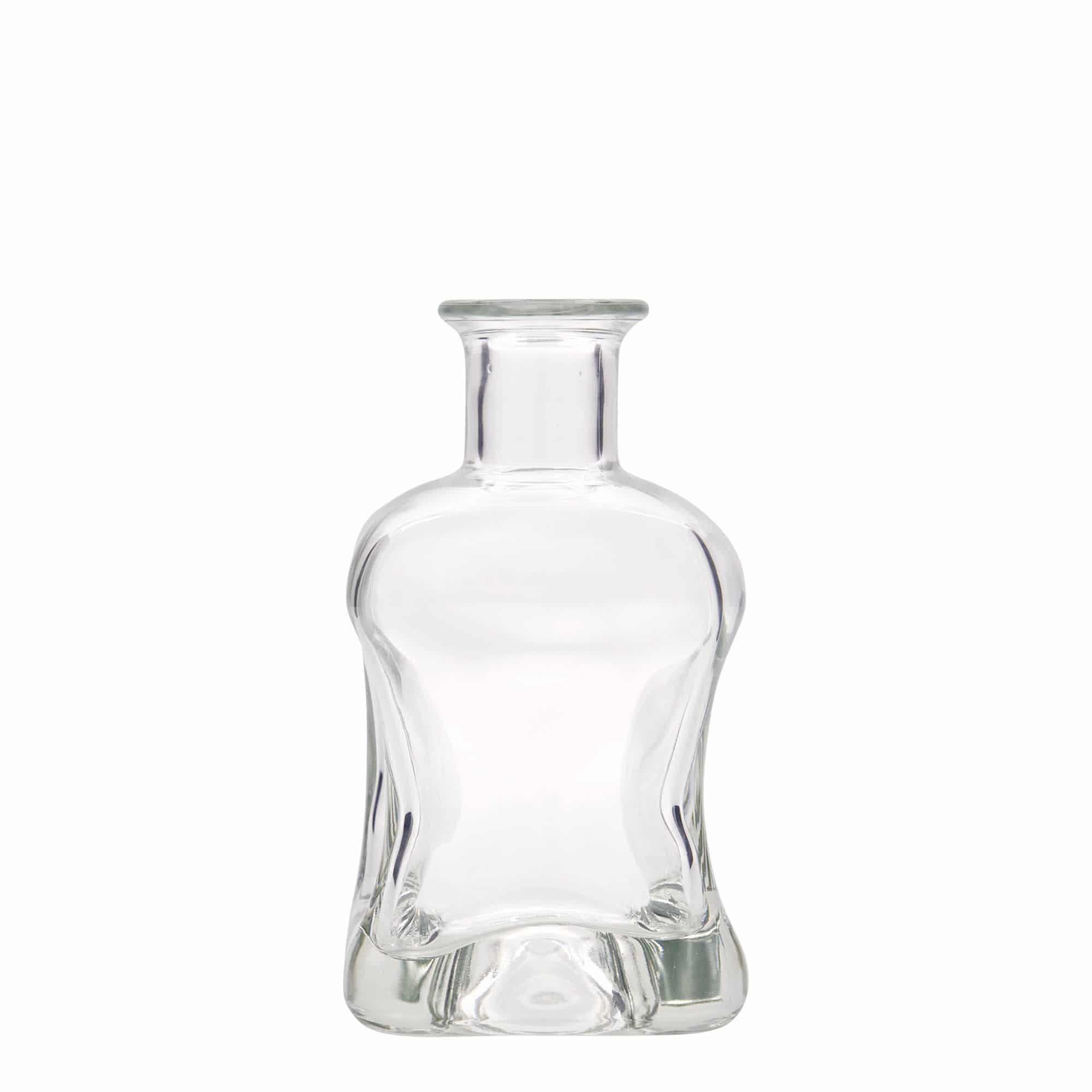 350 ml üveges palack 'Dublin', négyzet alakú, nyak: parafa