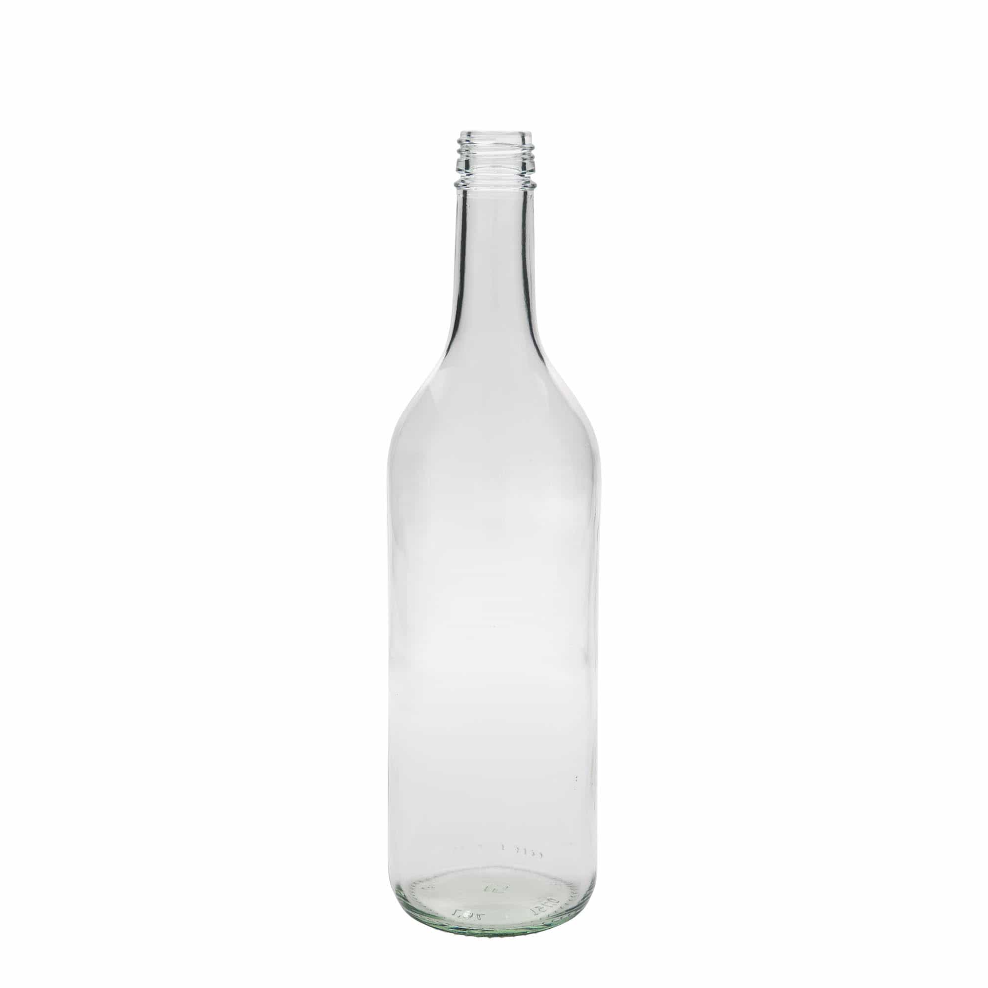 750 ml üvegpalack 'Bordeaux', nyak: PP 28