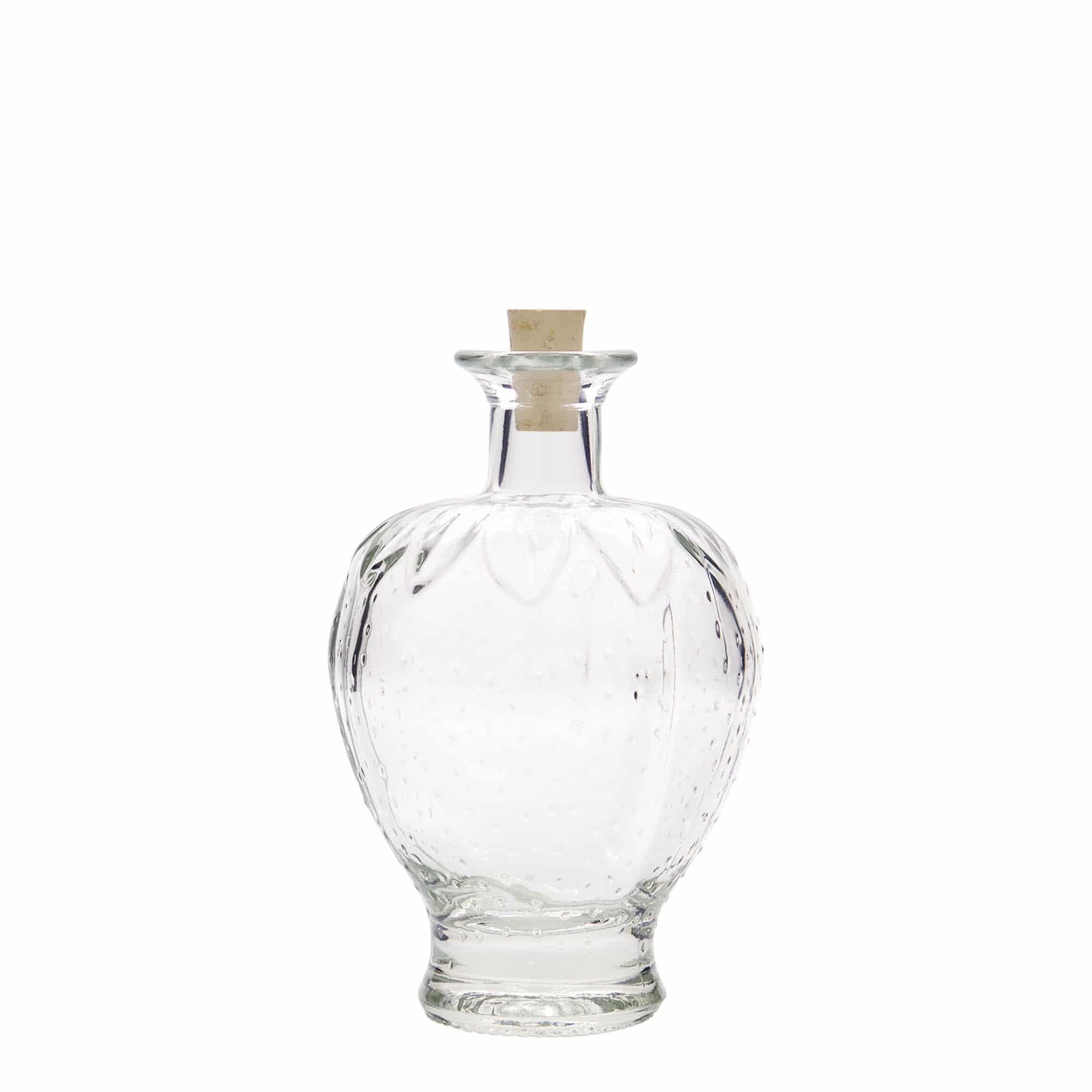200 ml üveges palack 'Eper', nyílás: parafa