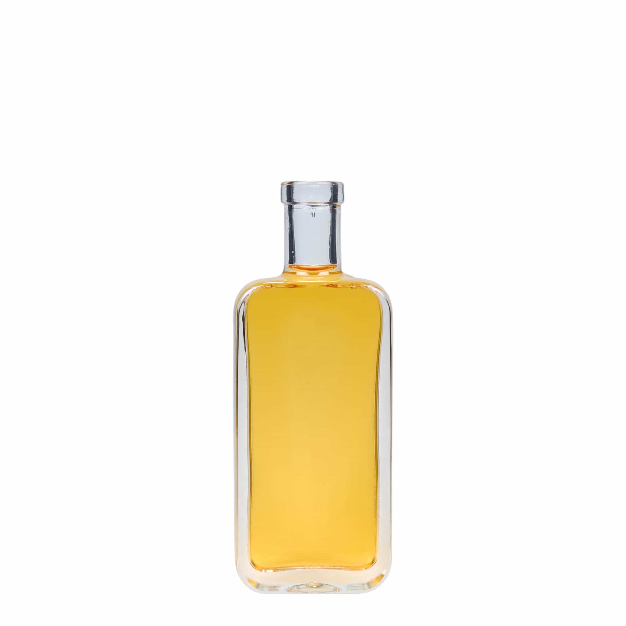 100 ml üvegpalack 'Nice', téglalap alakú, nyílás: parafa