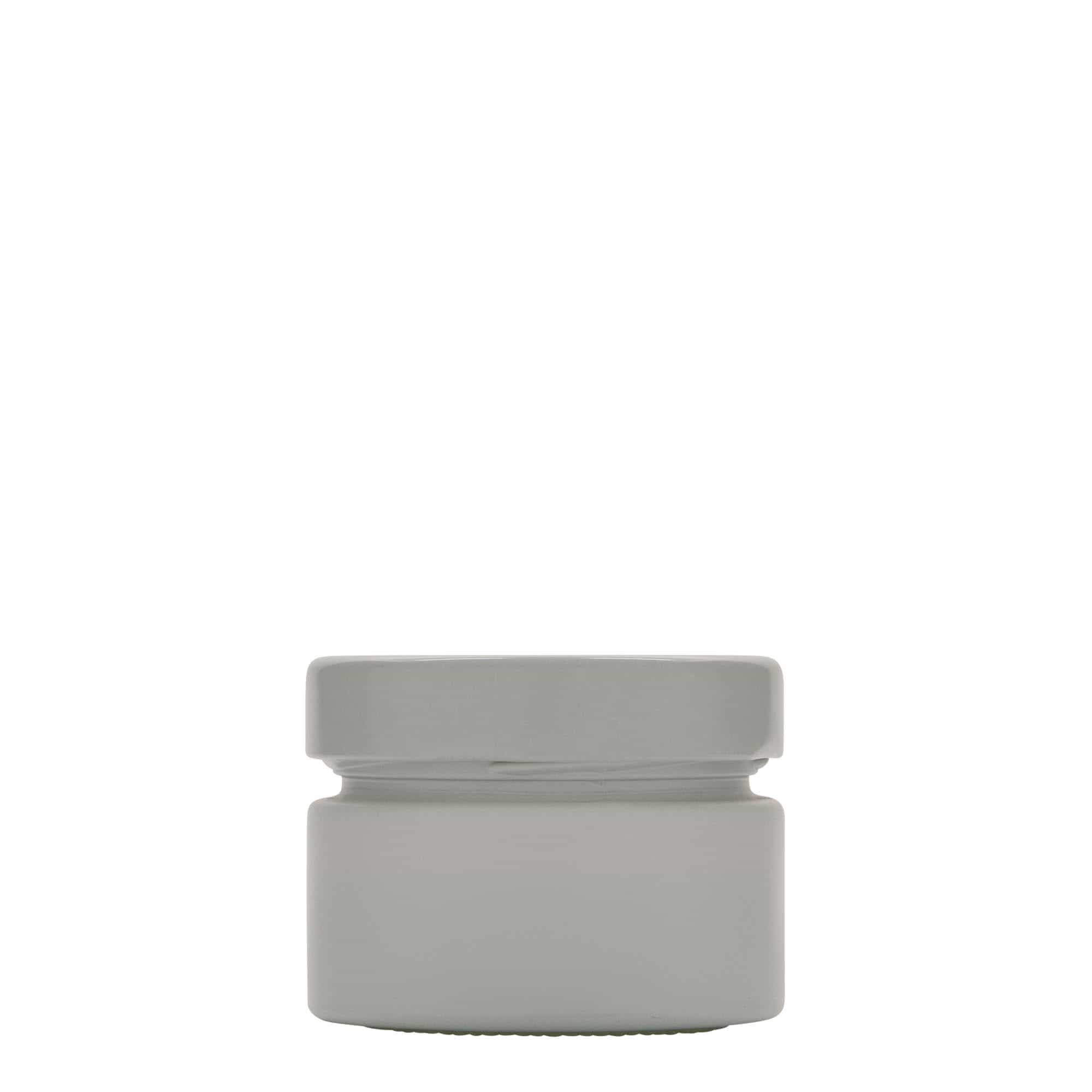 130 ml kerek üveg 'Aurora', fehér, nyílás: Deep-Twist-Off (DTO 66)