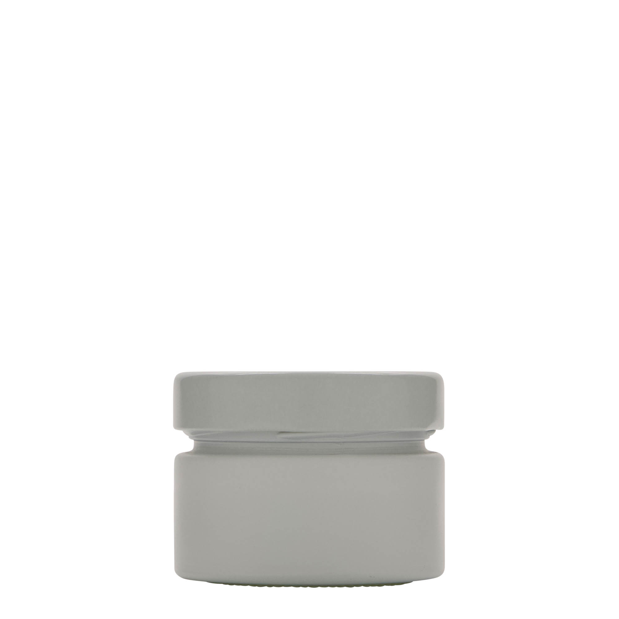 130 ml kerek üveg 'Aurora', fehér, nyílás: Deep-Twist-Off (DTO 66)