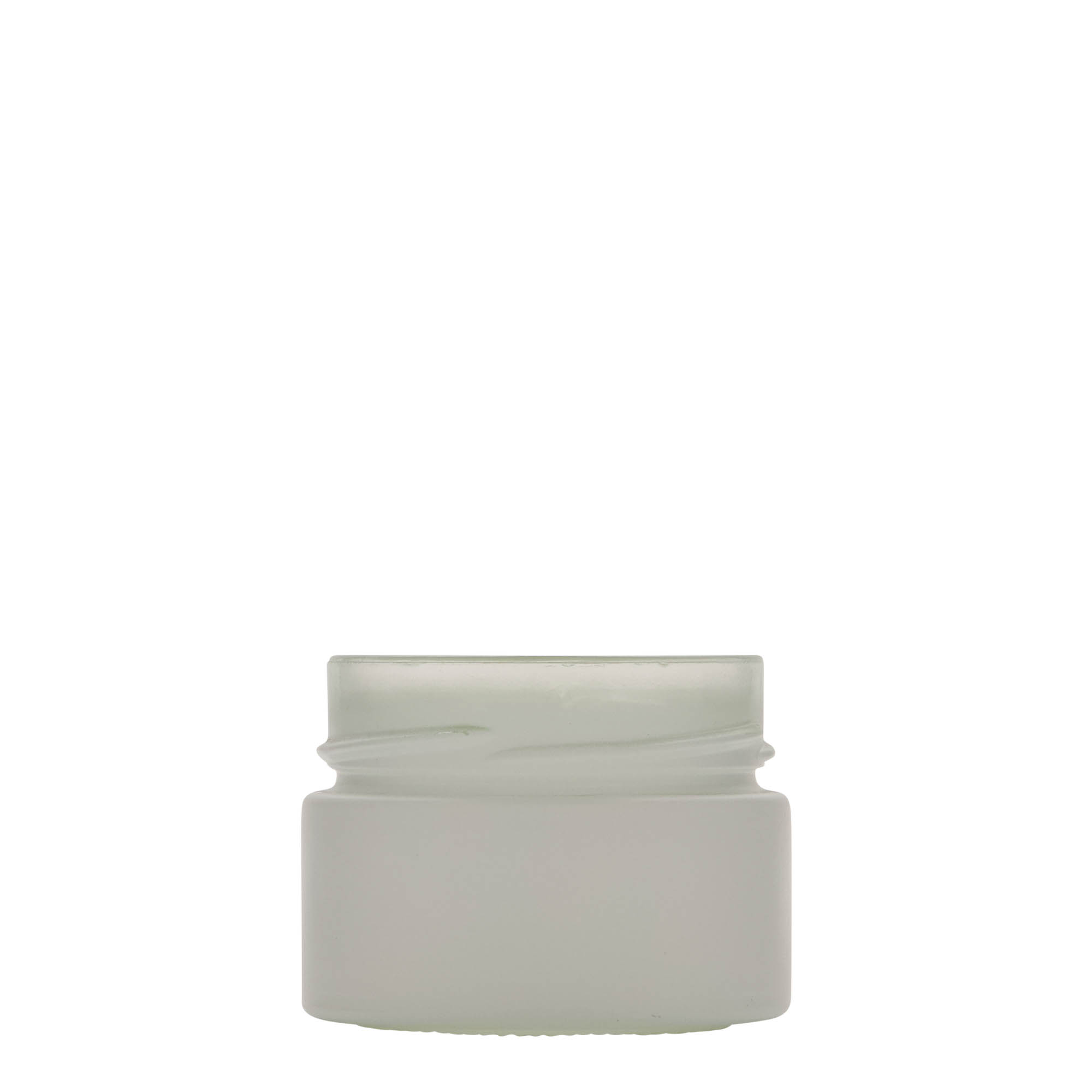 130 ml kerek üveg 'Aurora', fehér, nyílás: Deep-Twist-Off (DTO 66)