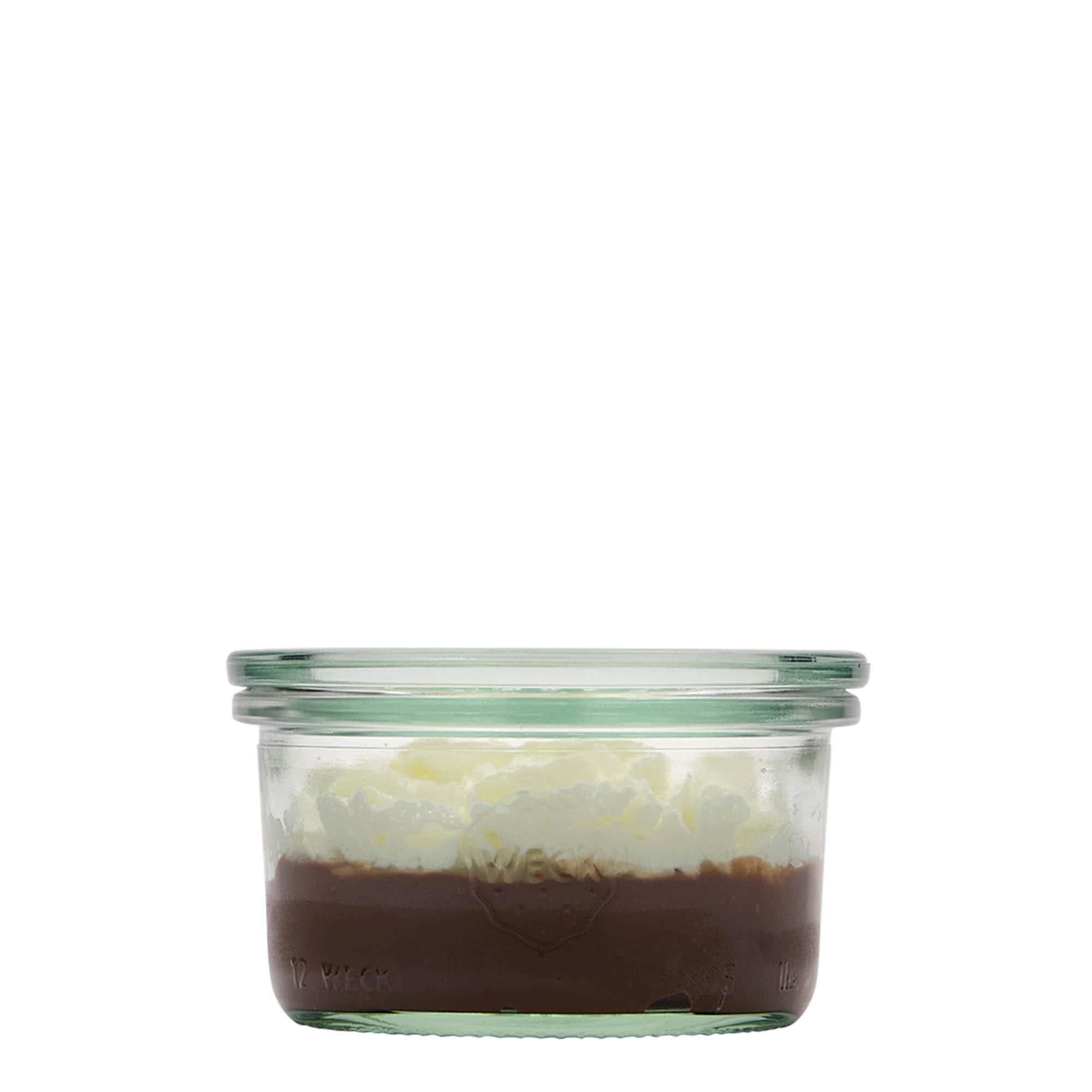 165 ml WECK-tölcséres üveg, száj: kerek perem 165 ml WECK-tölcséres üveg, száj: kerek perem