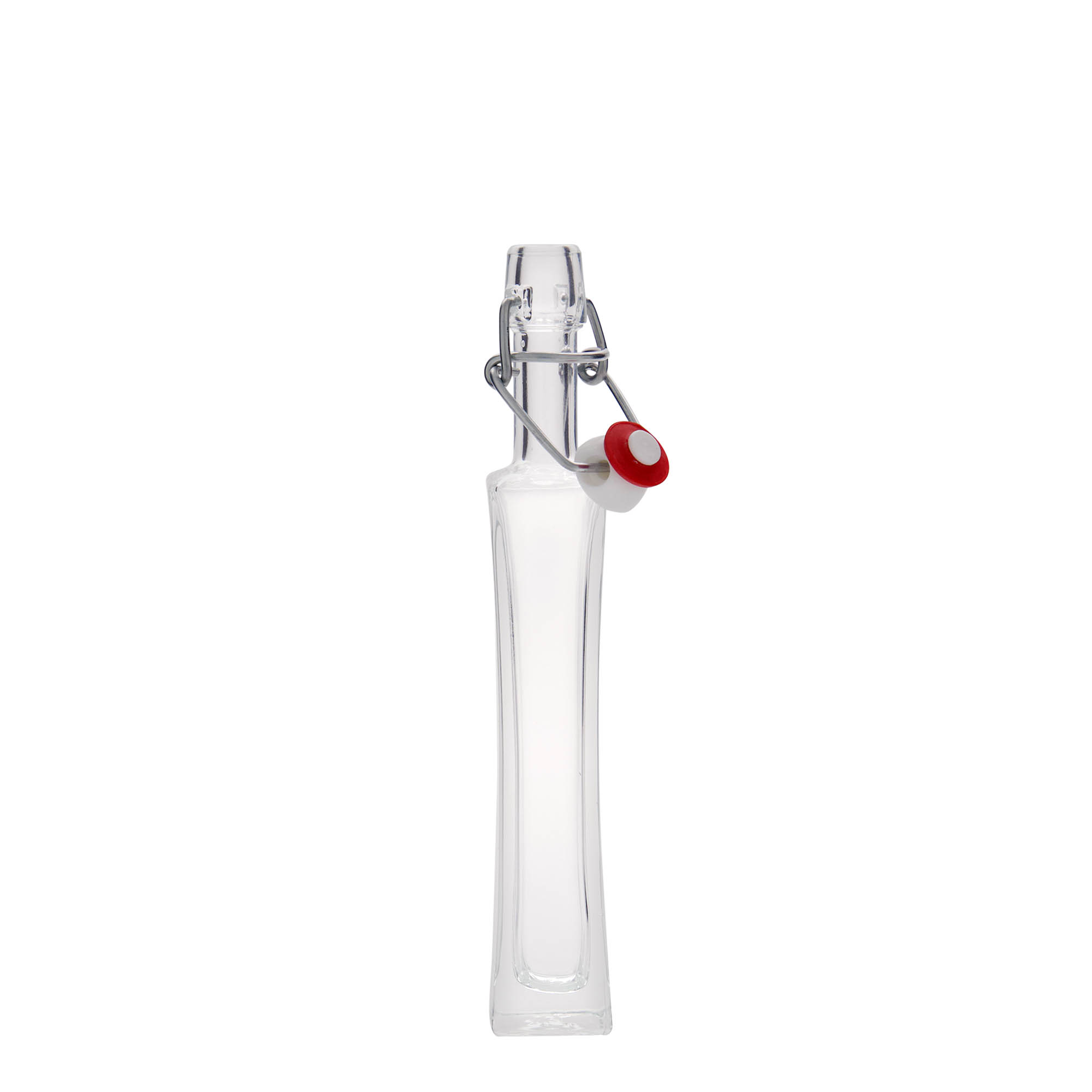 40 ml üvegpalack 'Koko', négyzet alakú, nyílás: patentzár